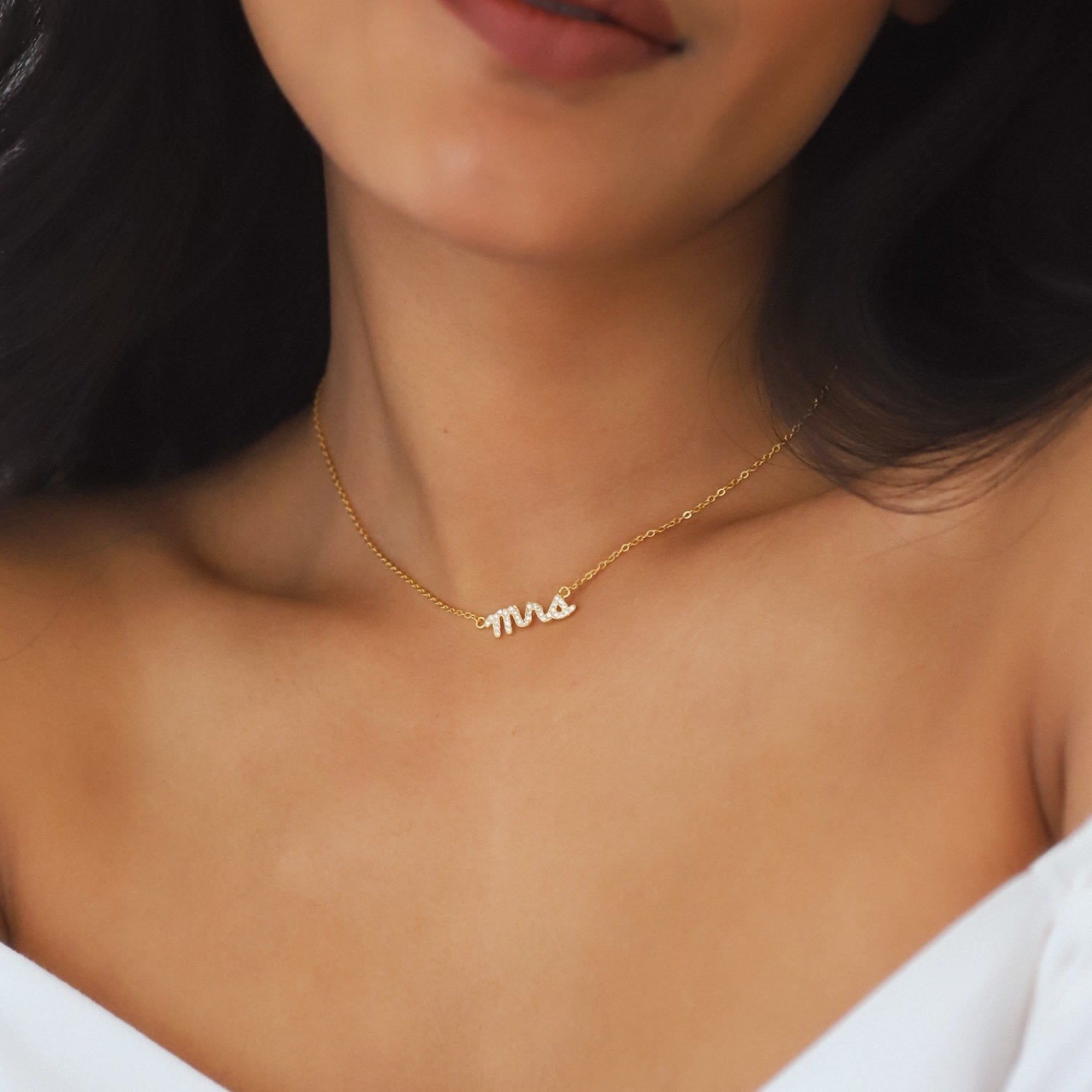 Leia Mrs Necklace | Gold Plated