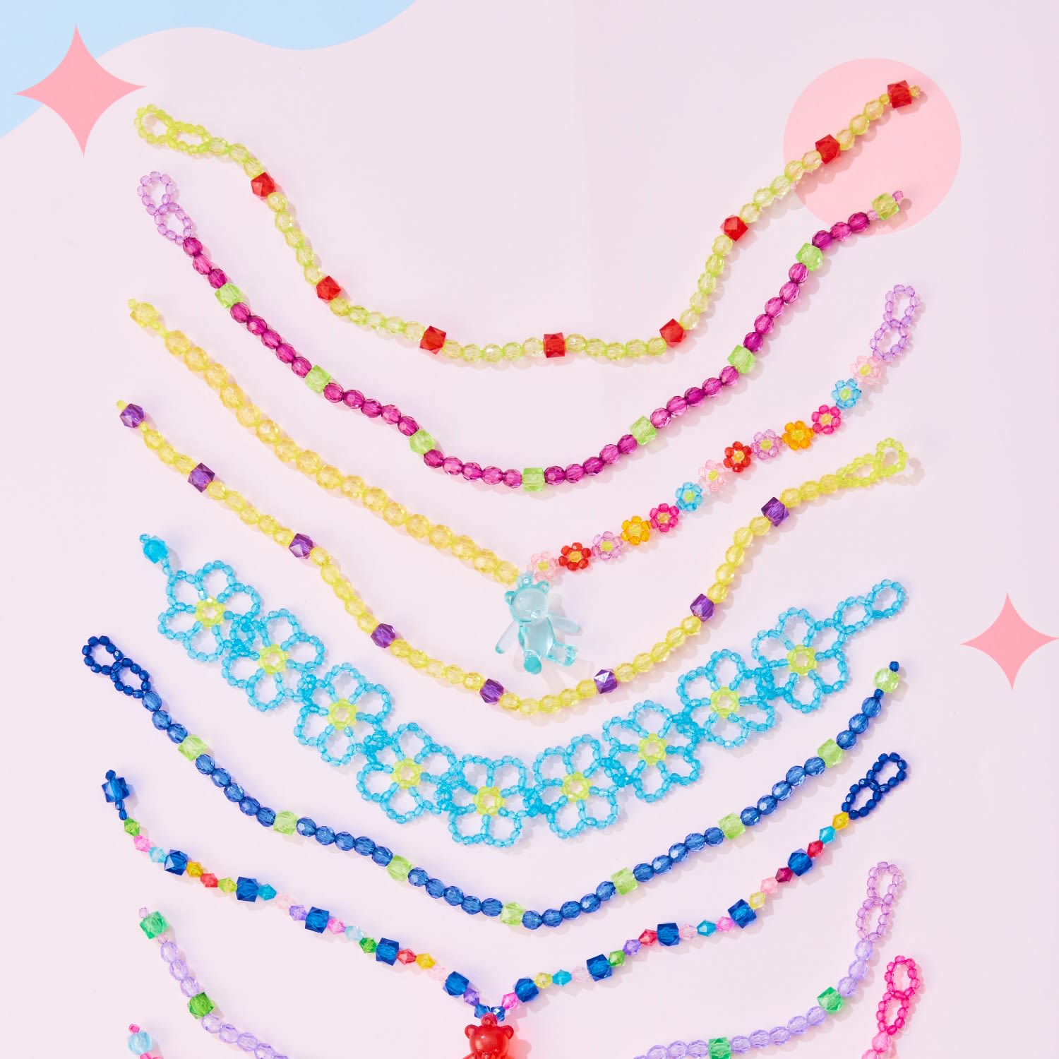 Lemon Yellow Daily Wear Carnival Bead Necklace