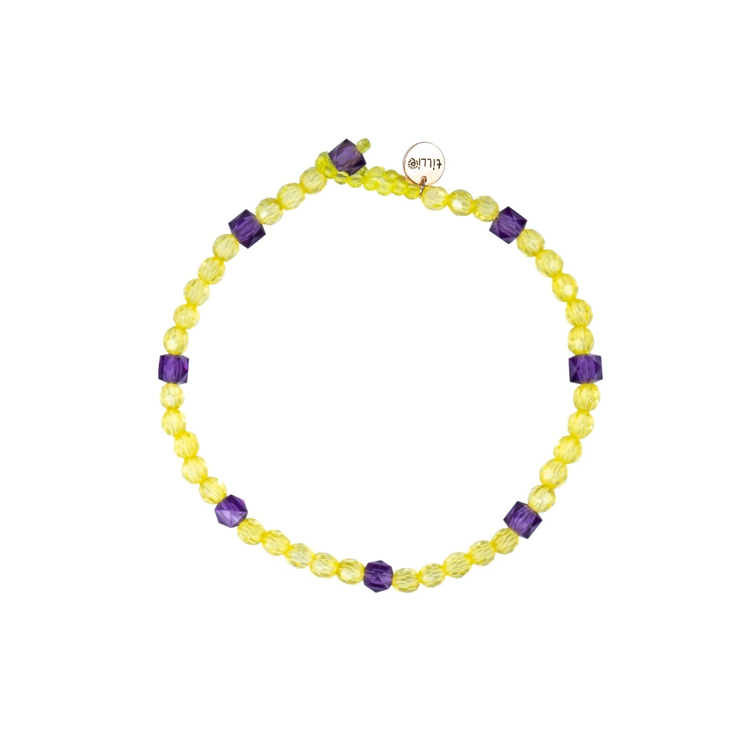 Lemon Yellow Daily Wear Carnival Bead Necklace