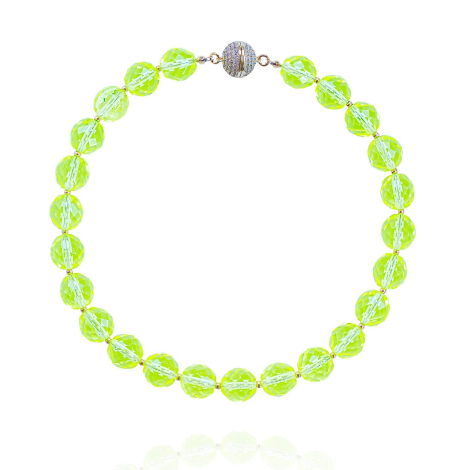 Leni Grande Necklace In Lime