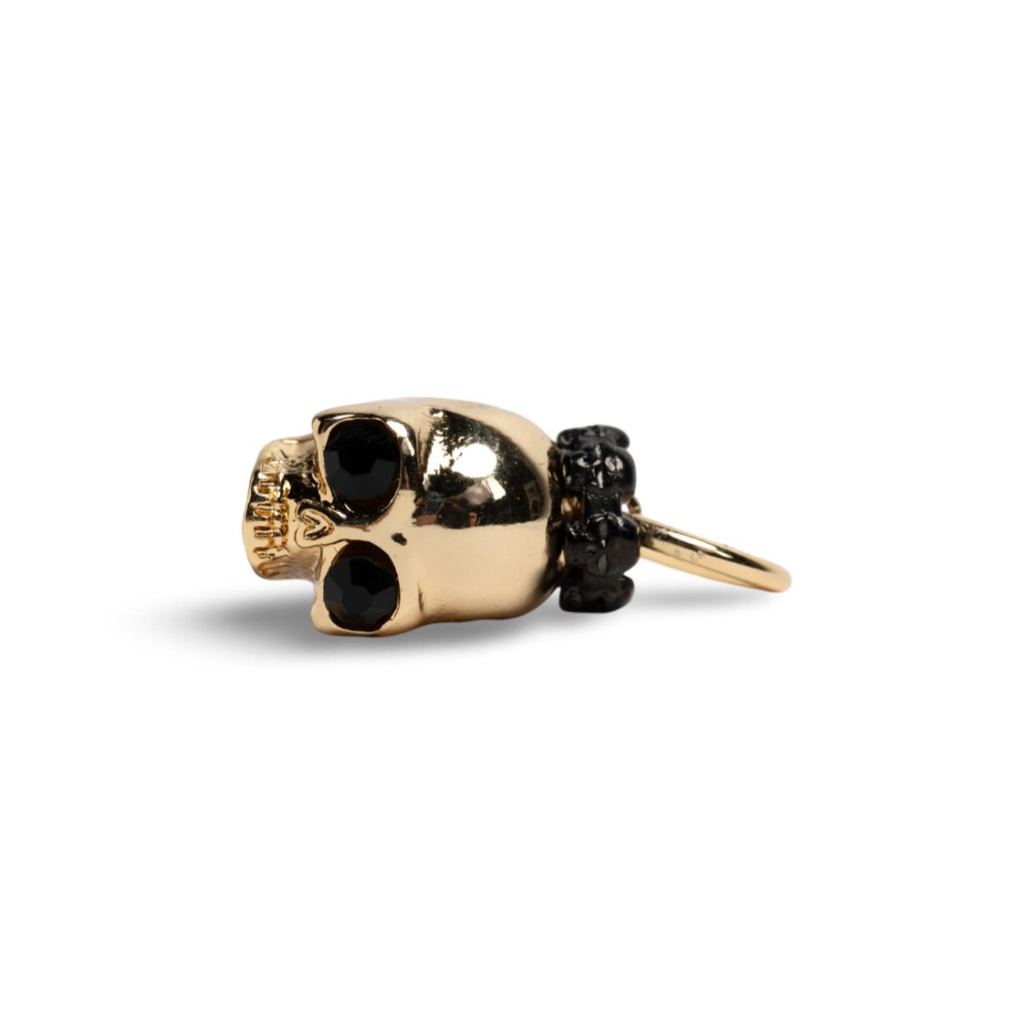 Lenny Skull Charm In Yellow Gold
