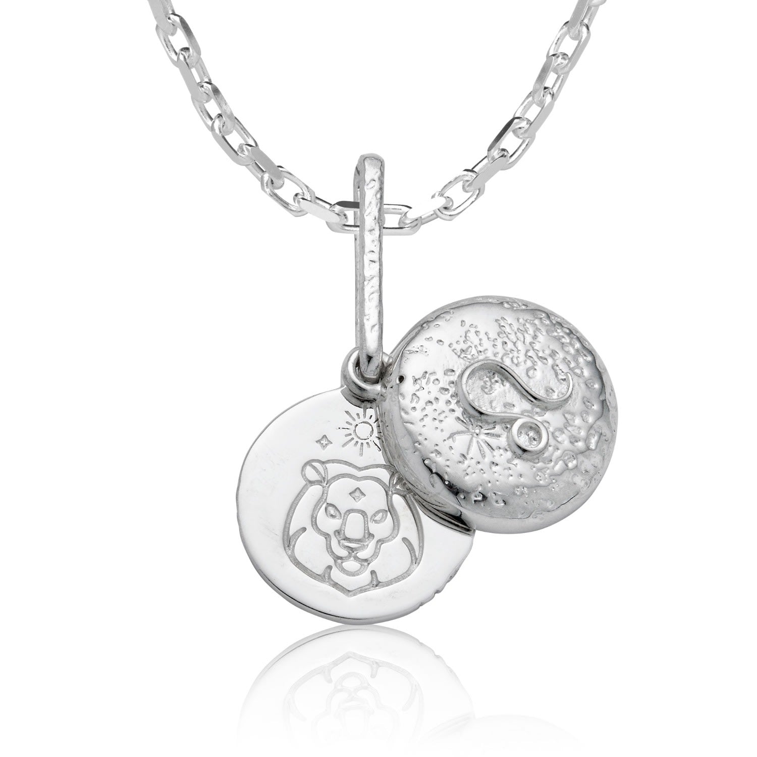 Leo - Zodiac Necklace In Sterling Silver