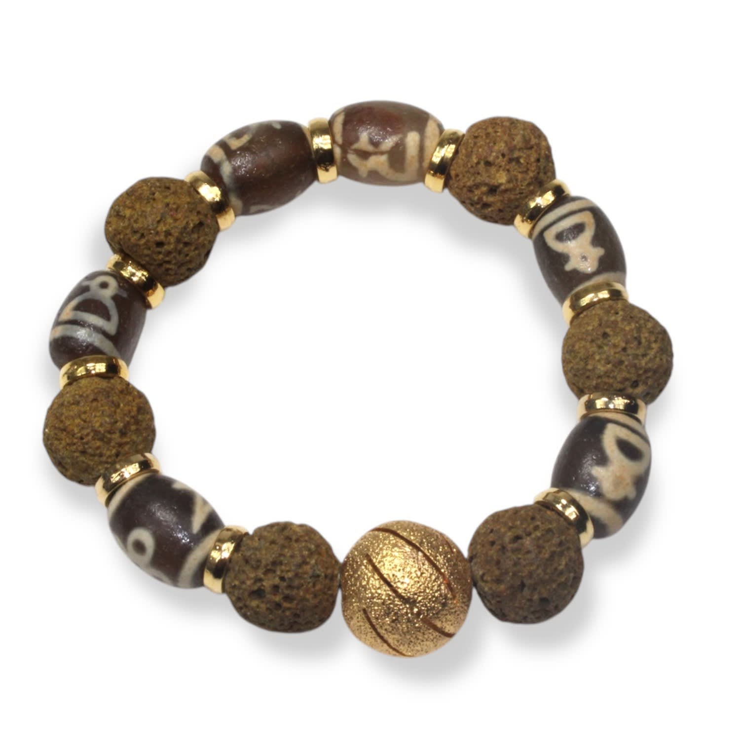 Leona Tibetan Agate Beaded Bracelet