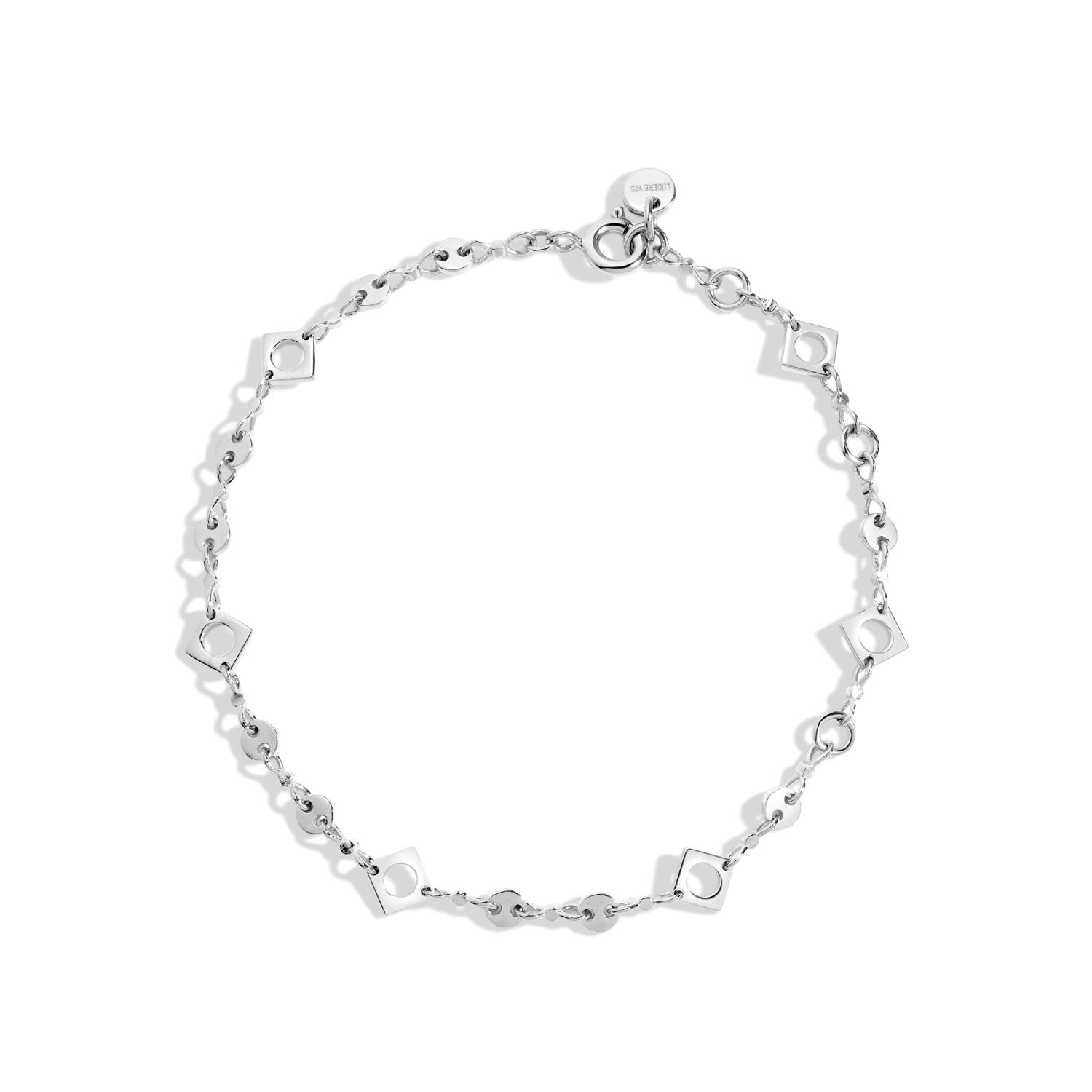 Let It Be Bracelet - Sterling Silver Adjustable Length Chain Link Bracelet