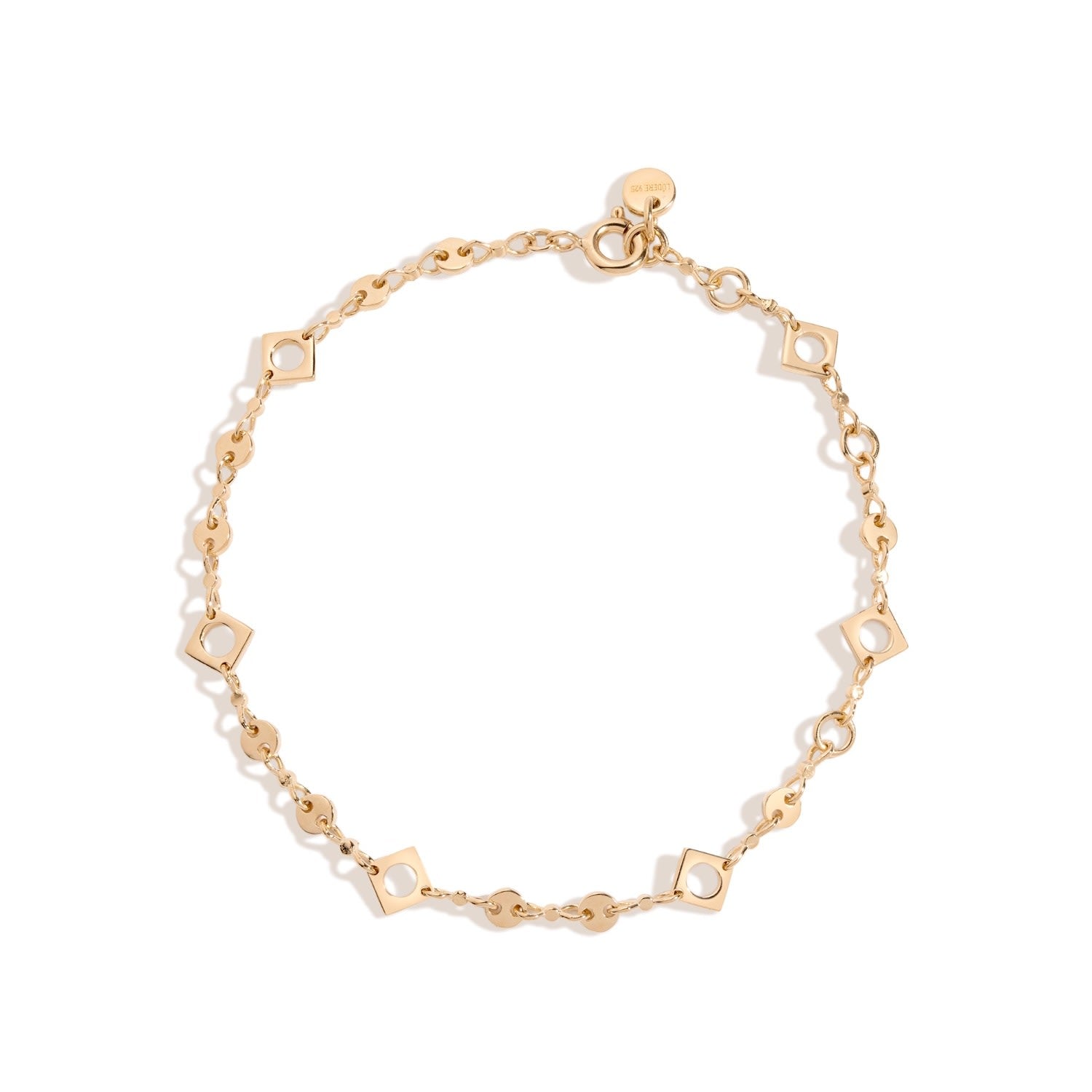 Let It Be Bracelet - 18K Gold Vermeil Adjustable Length Chain Link Bracelet