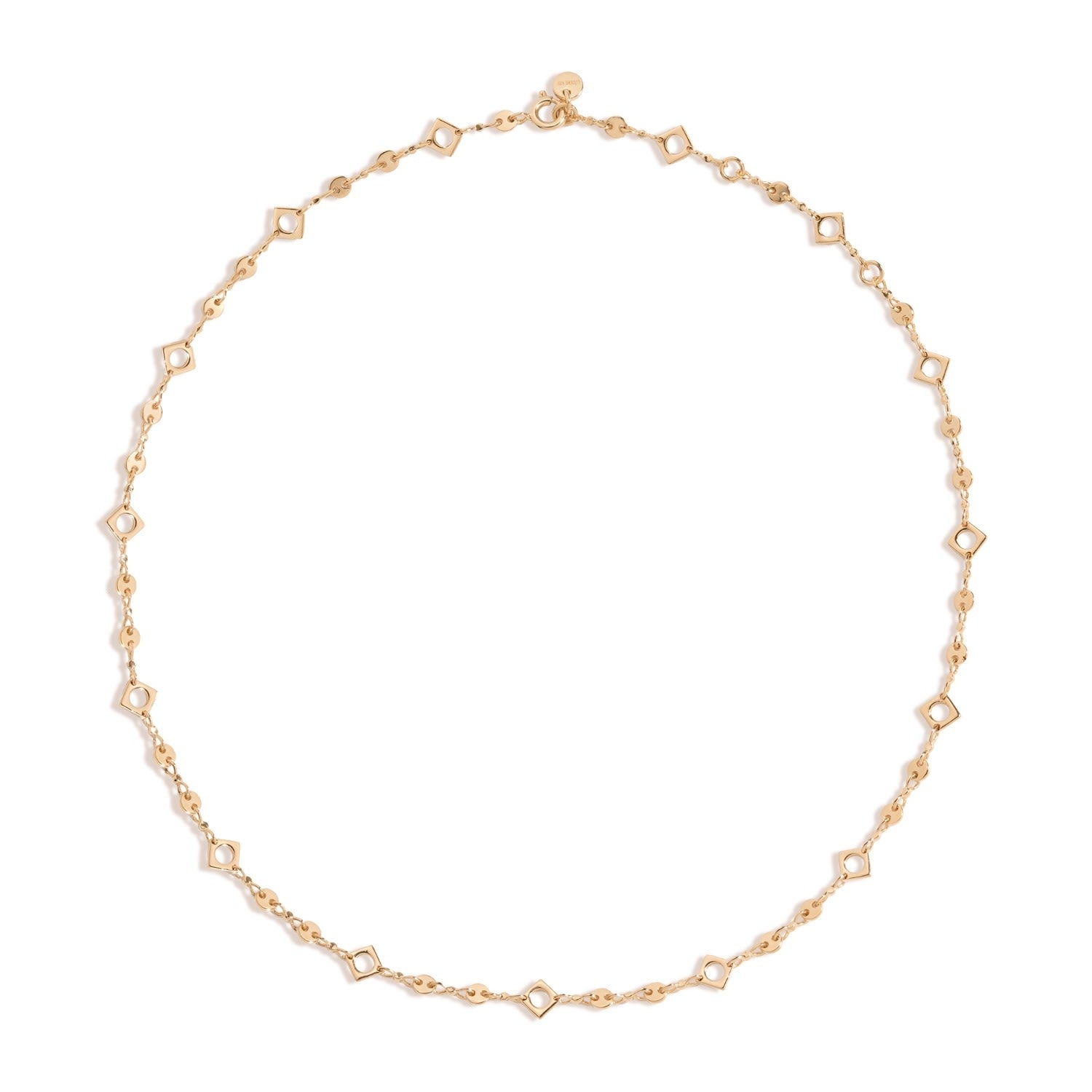 Let It Be Necklace- 18K Gold Vermeil Adjustable Length Chain Link Necklace