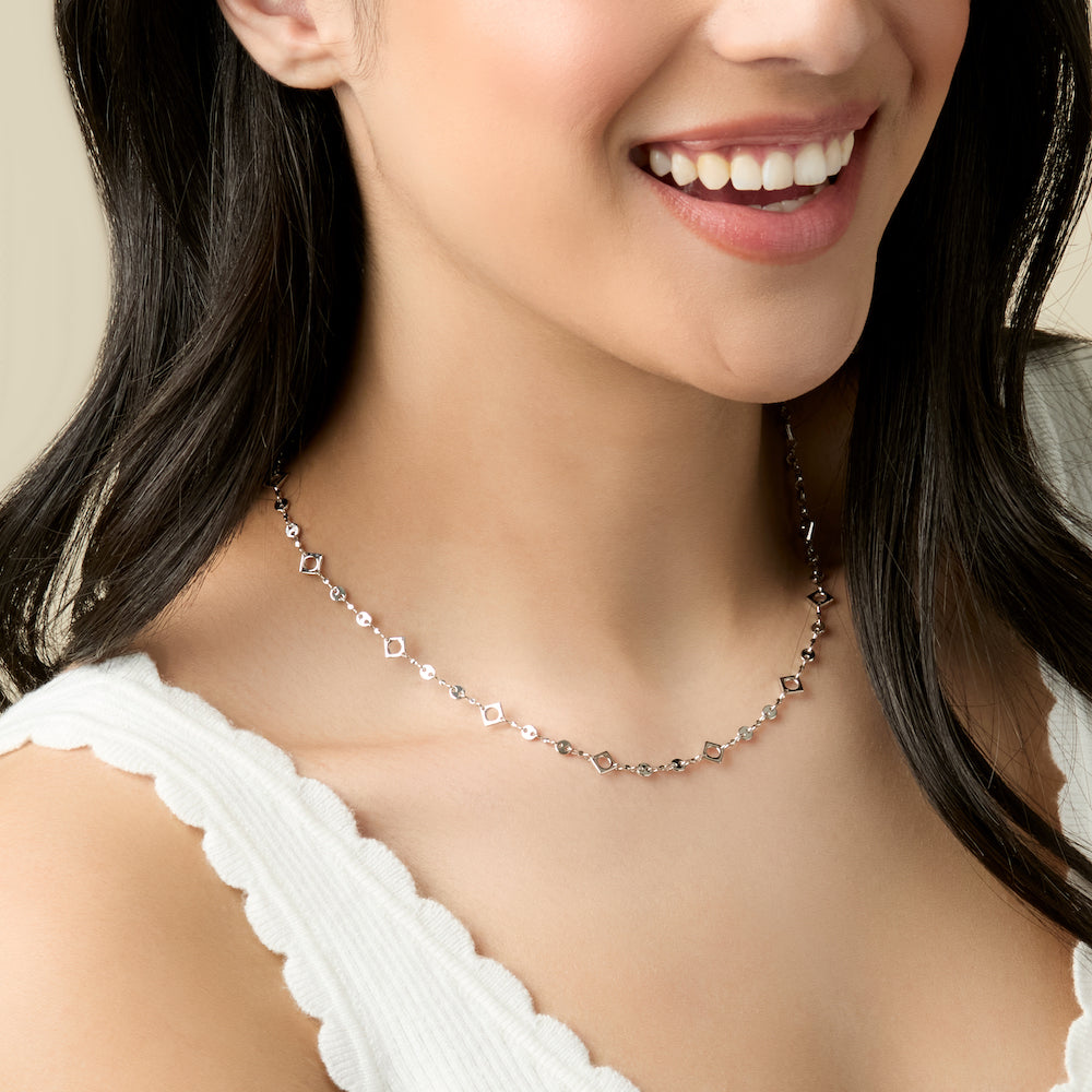 Let It Be Necklace- 18K Gold Vermeil Adjustable Length Chain Link Necklace