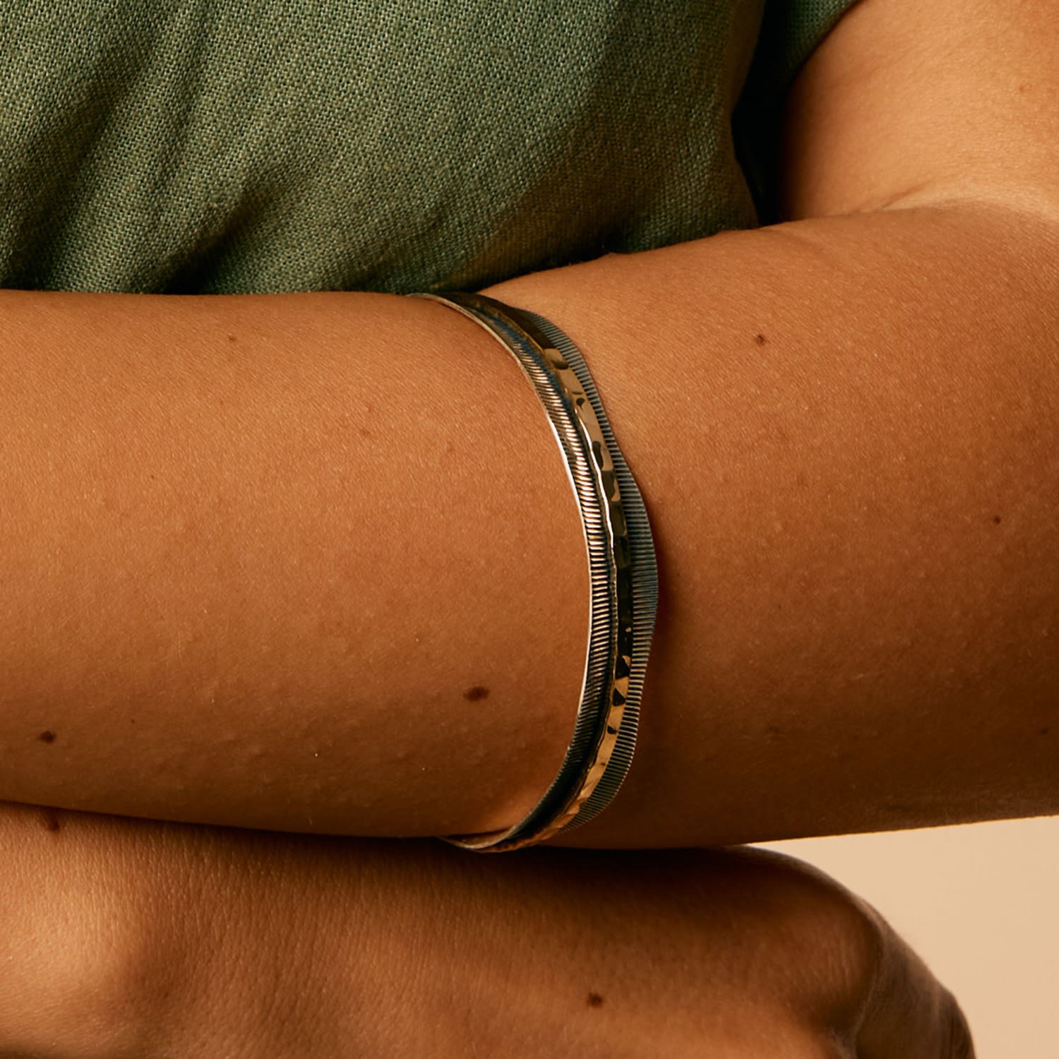 Let It Flow Silver Spinning Bangle