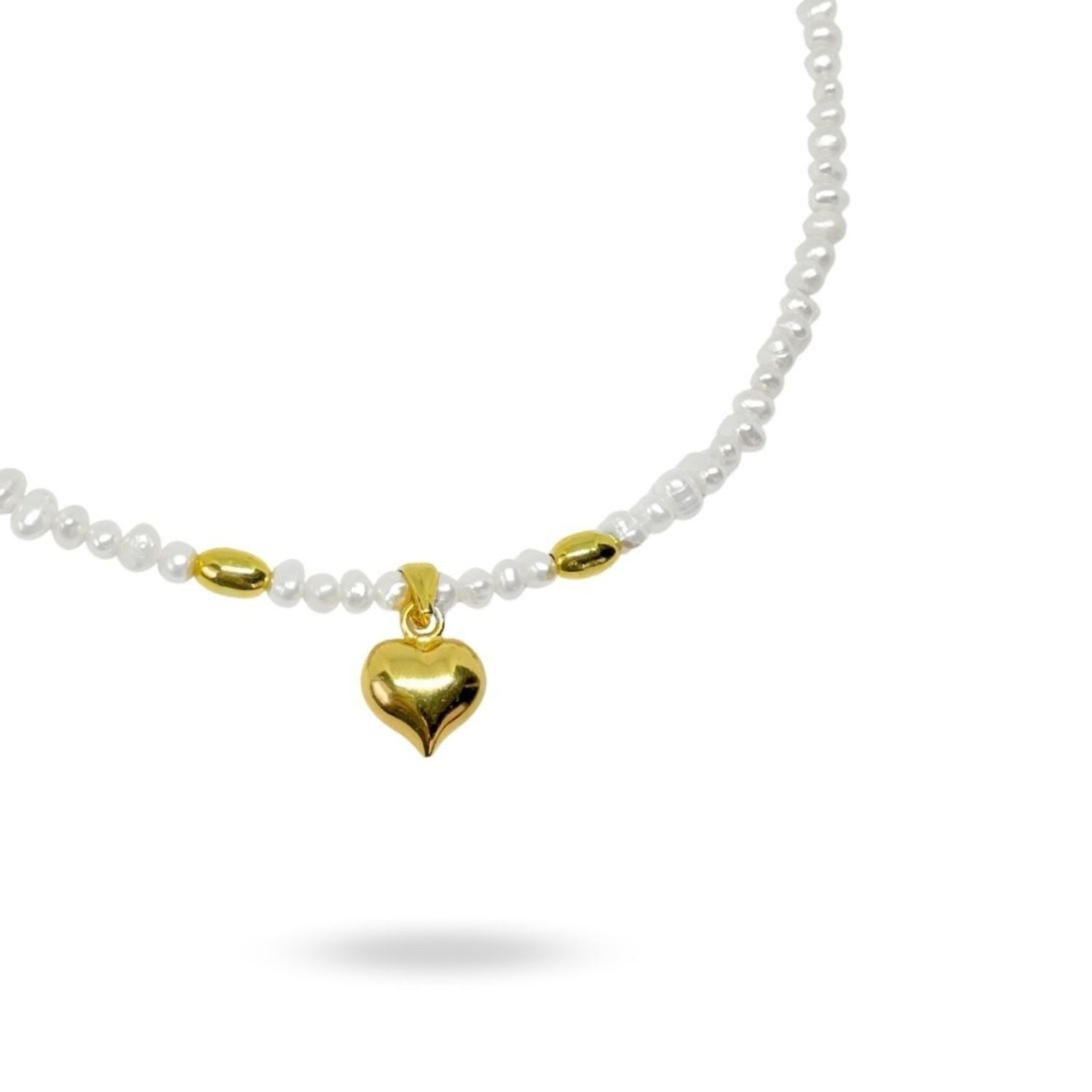 Letsy Heart Pearl Necklace