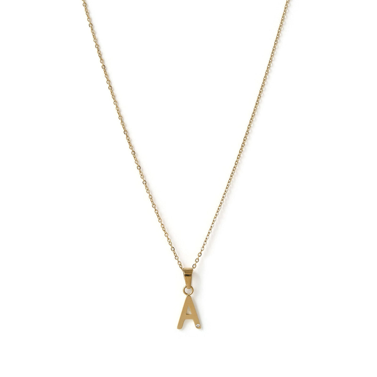 Letter Gold Charm Necklace