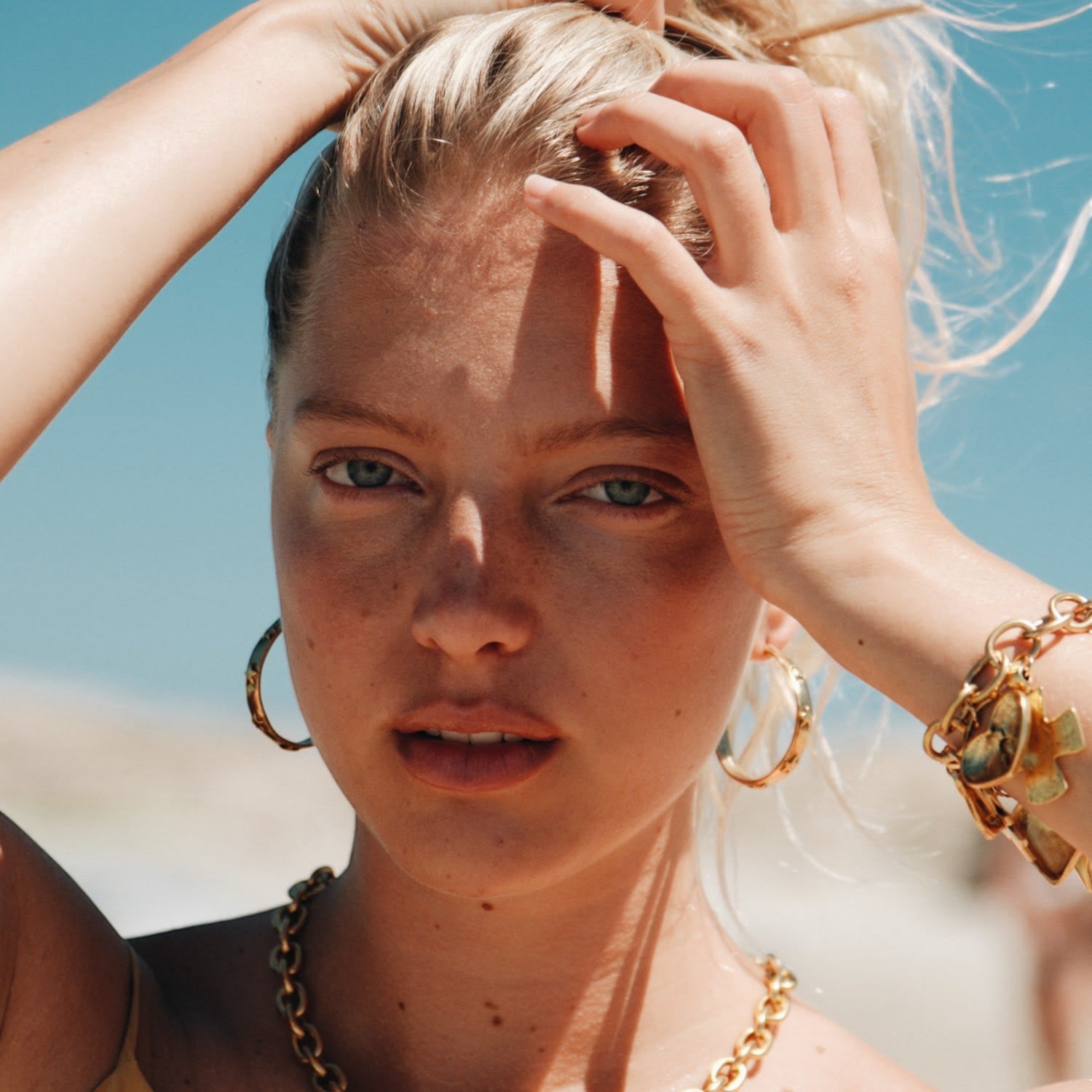 Levi Star Studded Hoops