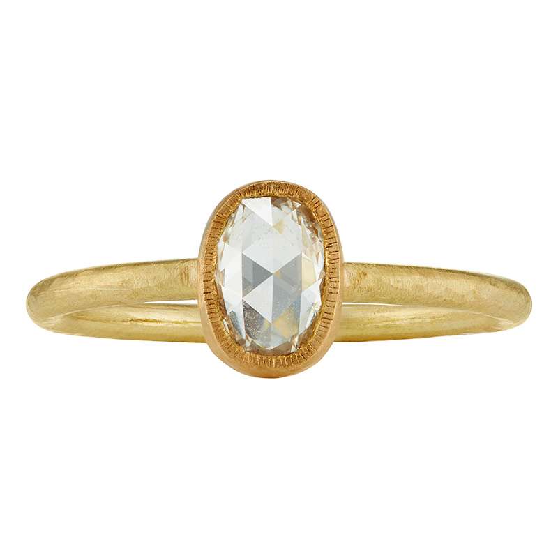 Lexi Rose-Cut Diamond Engagement Ring in 18ct Fairmined Gold