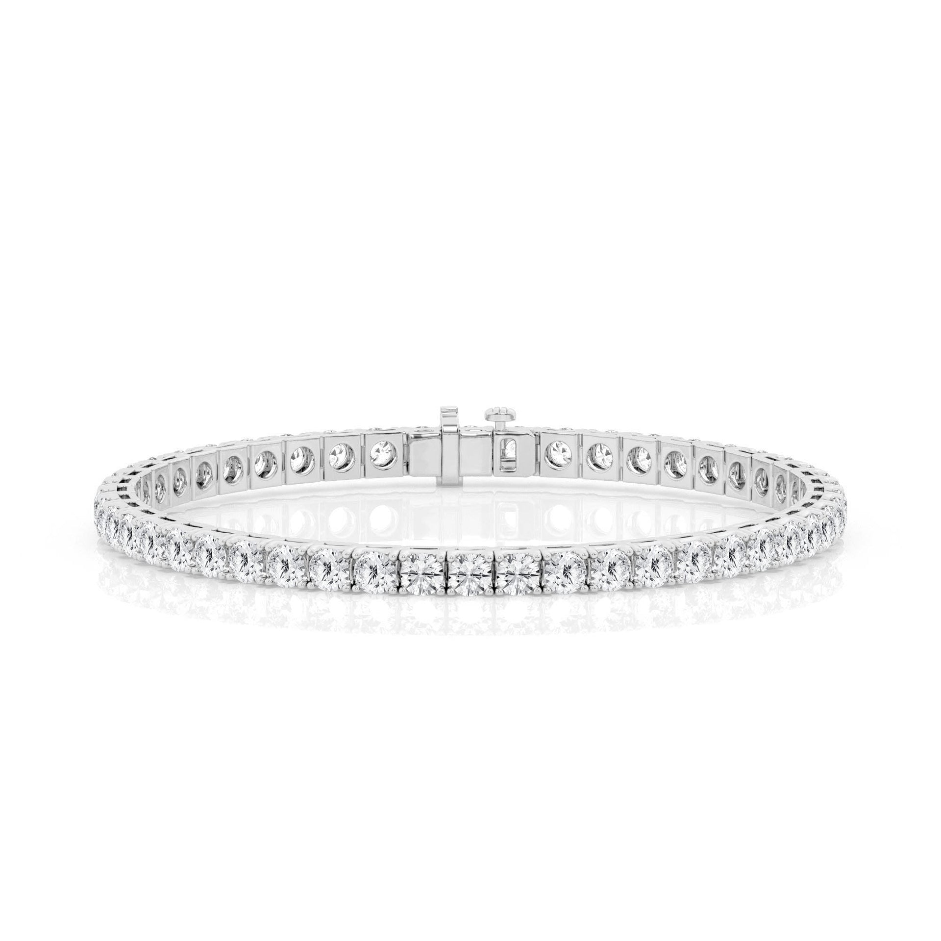 12.00 cttw  Tennis Bracelet with Round Lab Diamond by Mercury Rings