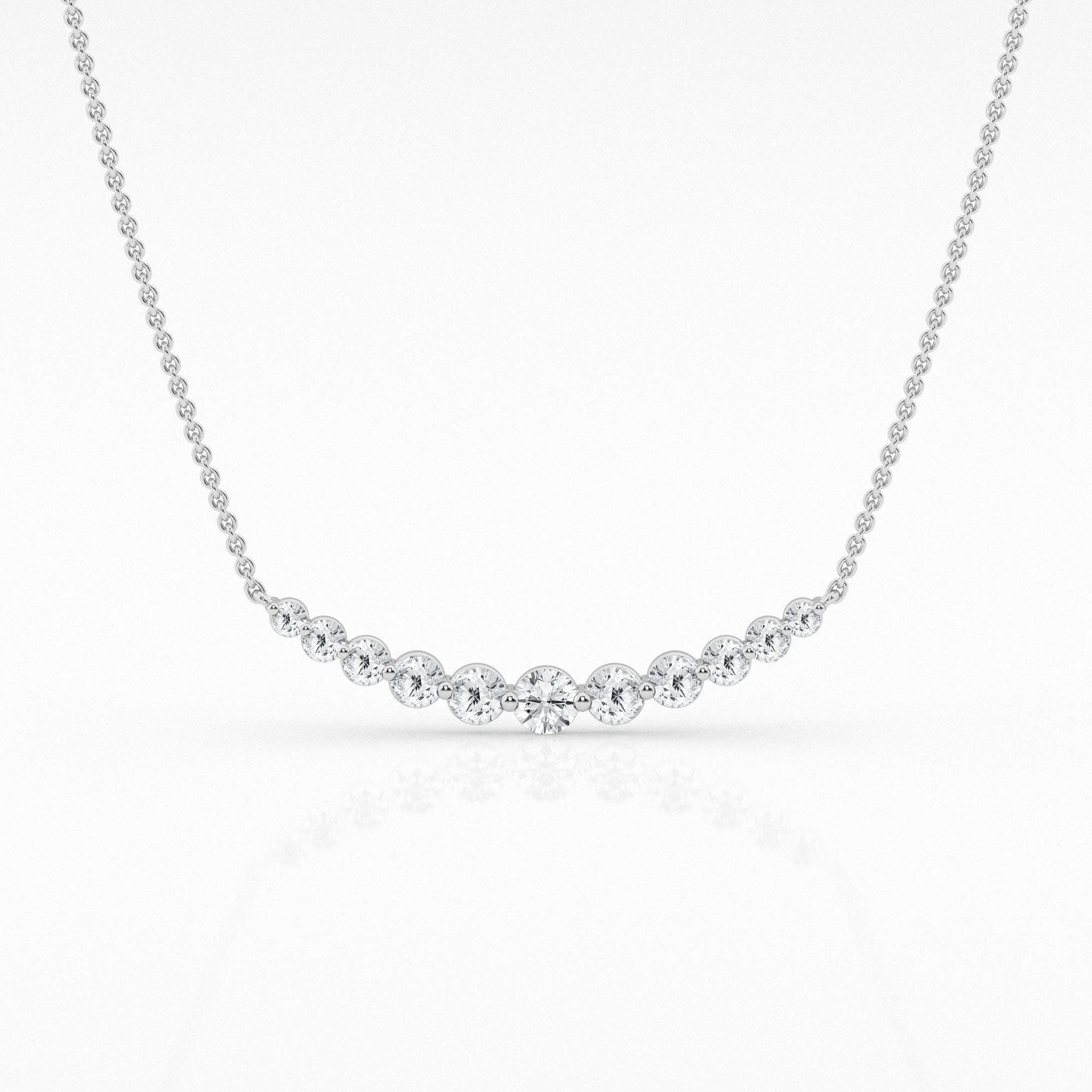 1.00 cttw Lab Diamond Smile Pendant by Mercury Rings