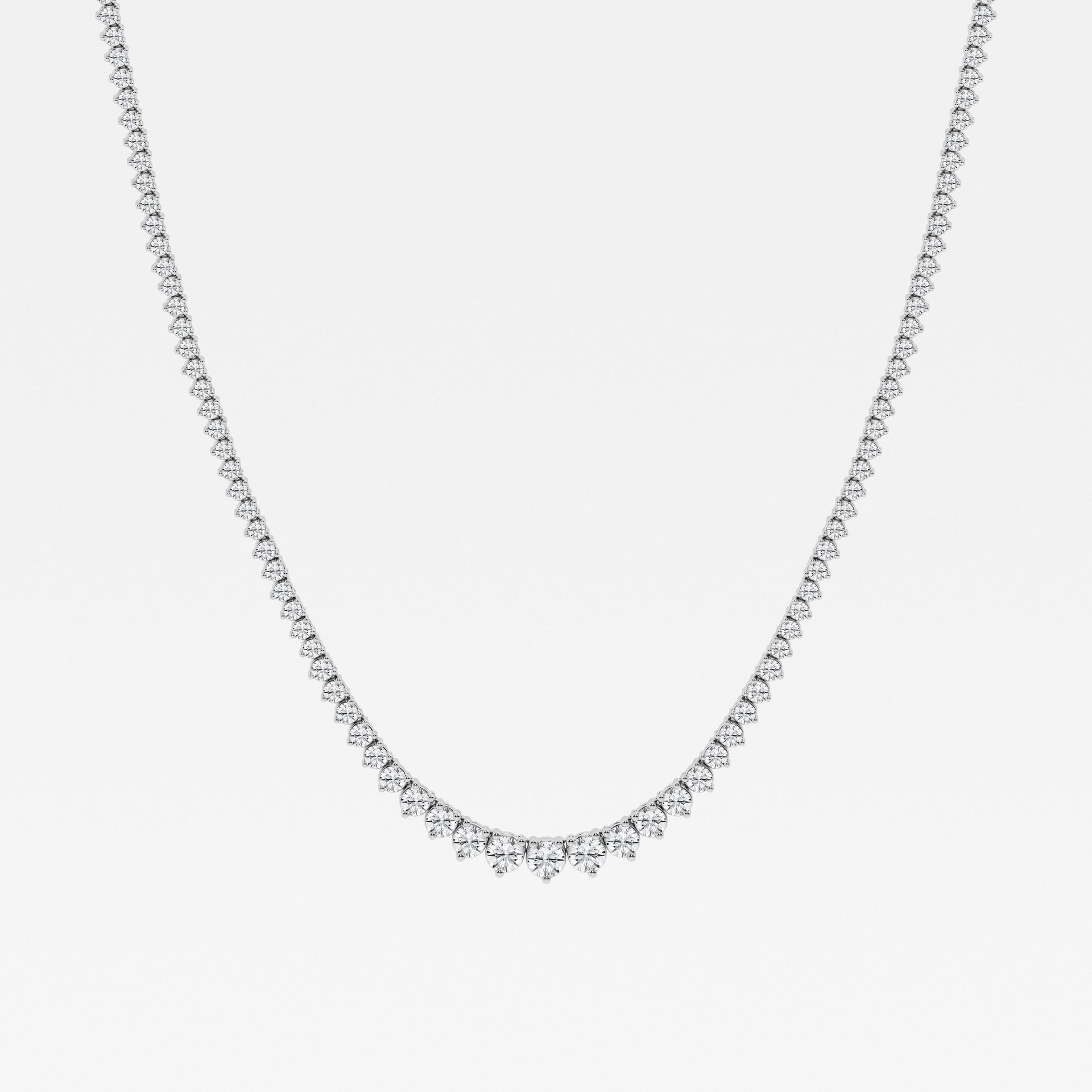 8.00 cttw Rivera Necklace with Round Lab Diamond by Mercury Rings