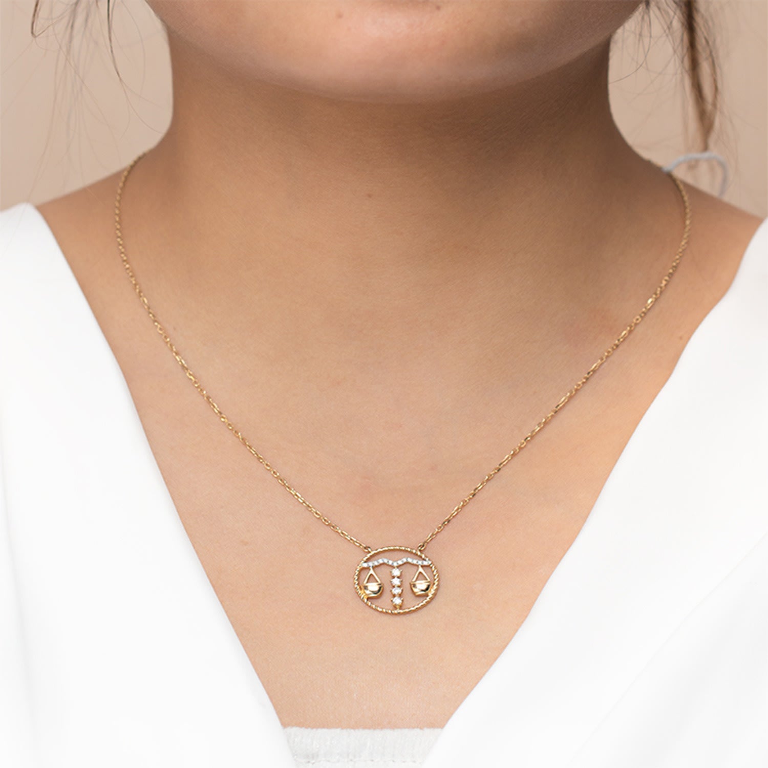 Libra Zodiac Necklace