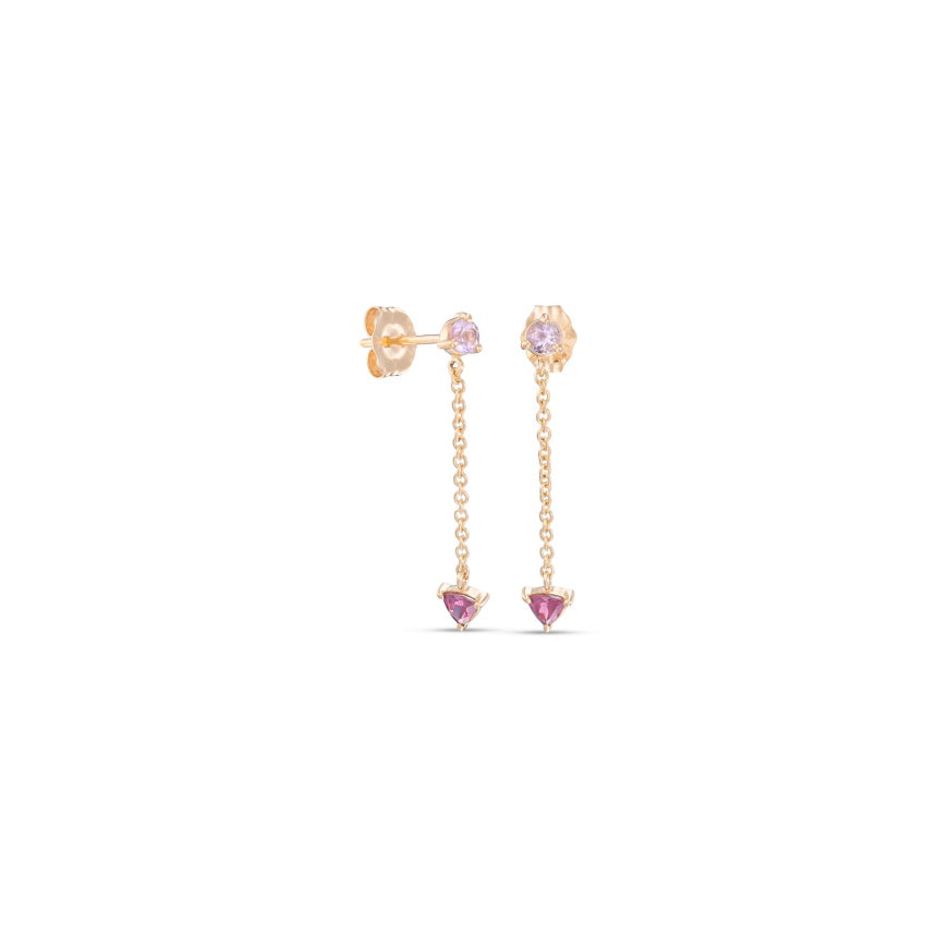 Light Pink Stone Earrings