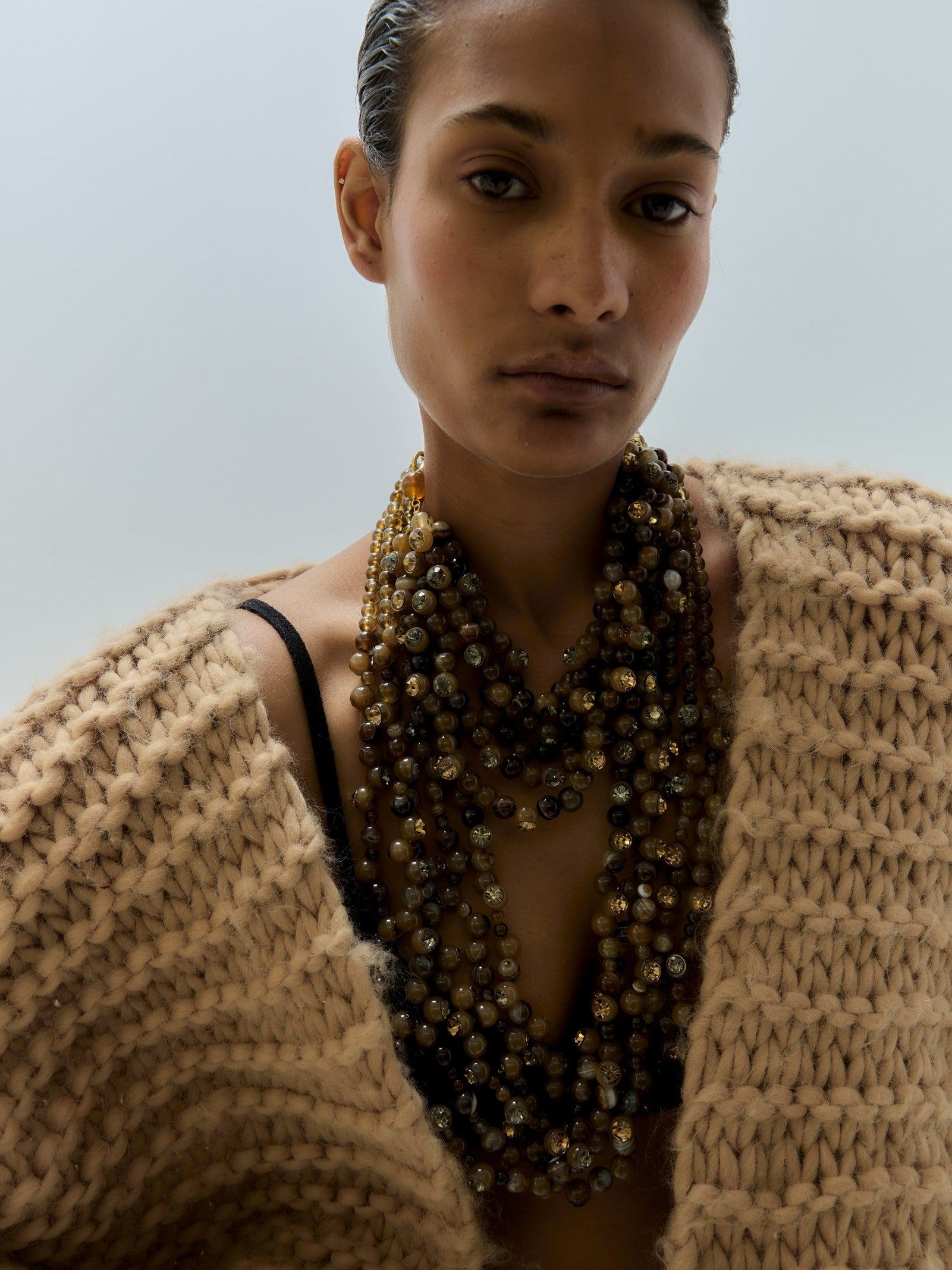 Lighthouse Necklace - Brown