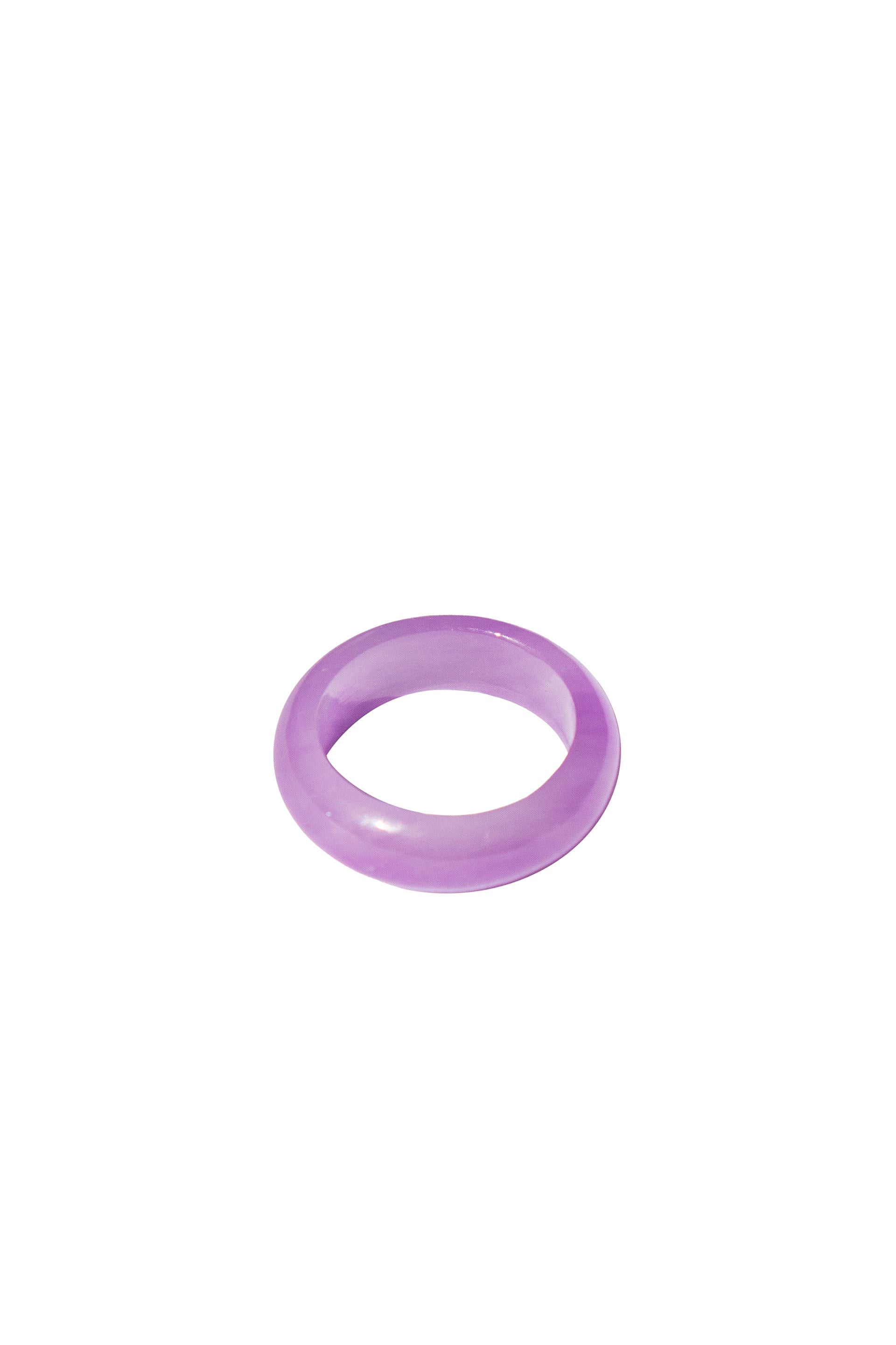 Lilac Purple Jade Ring