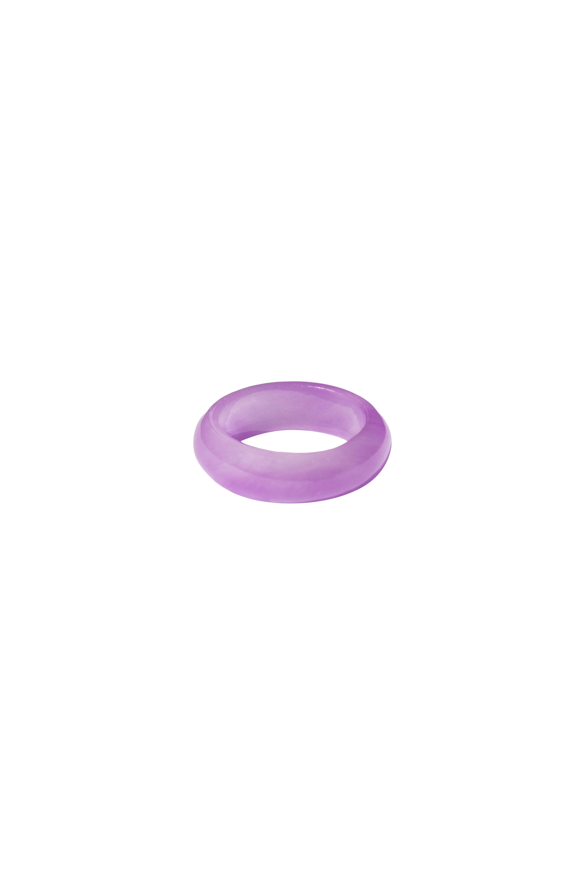 Lilac Purple Jade Ring