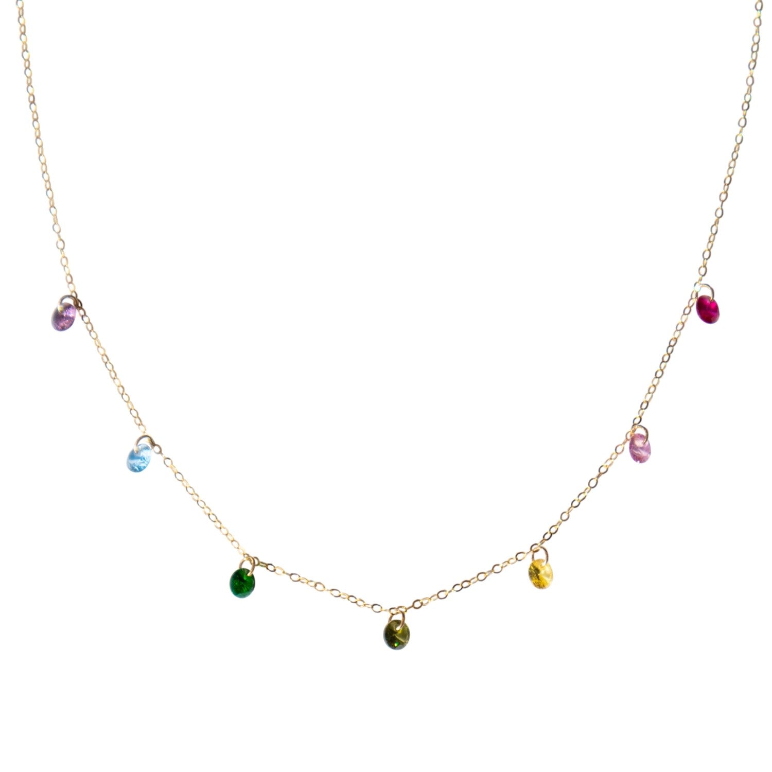 Lilian Rainbow Zircon Necklace