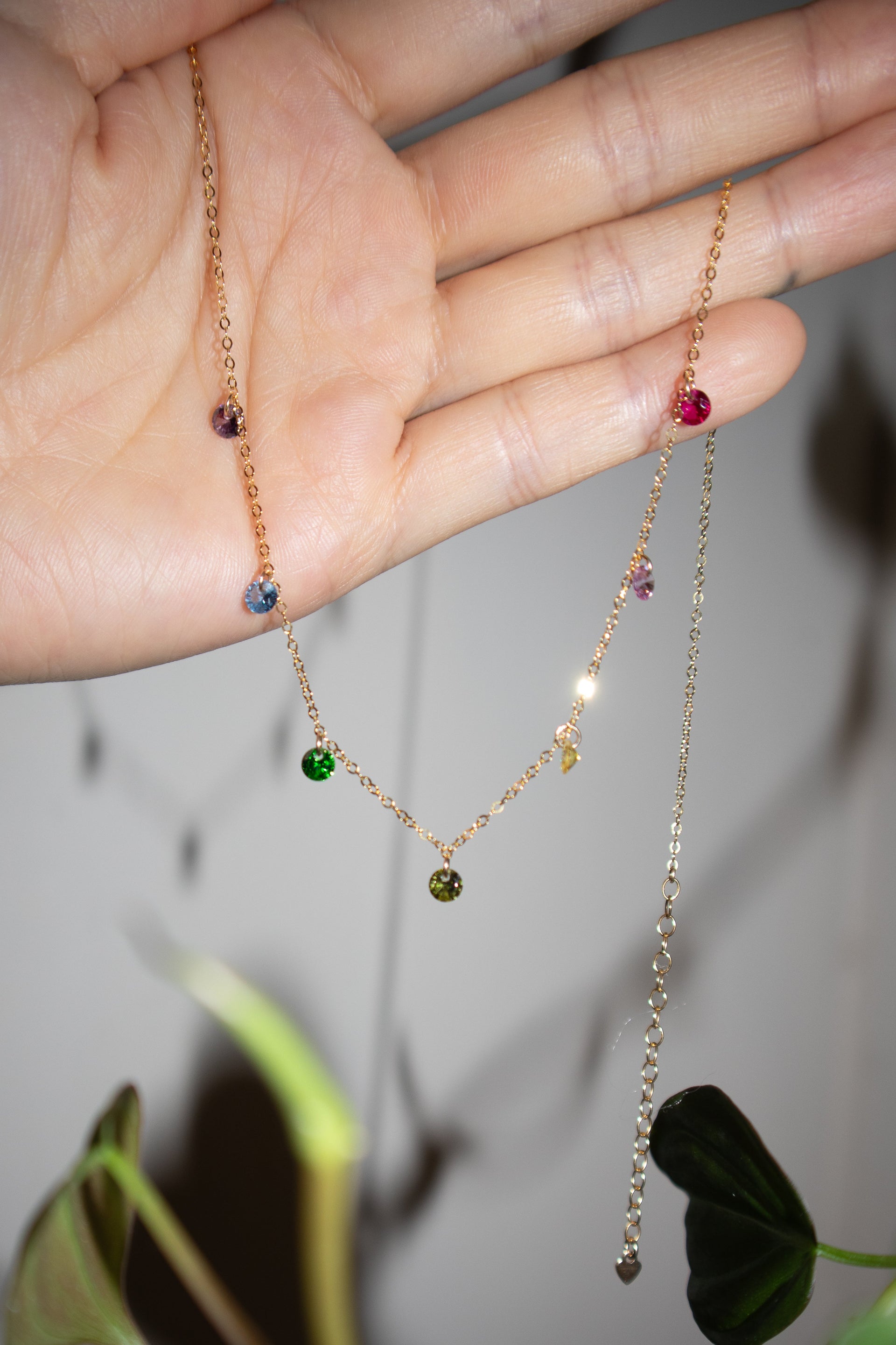 Lilian Rainbow Zircon Necklace