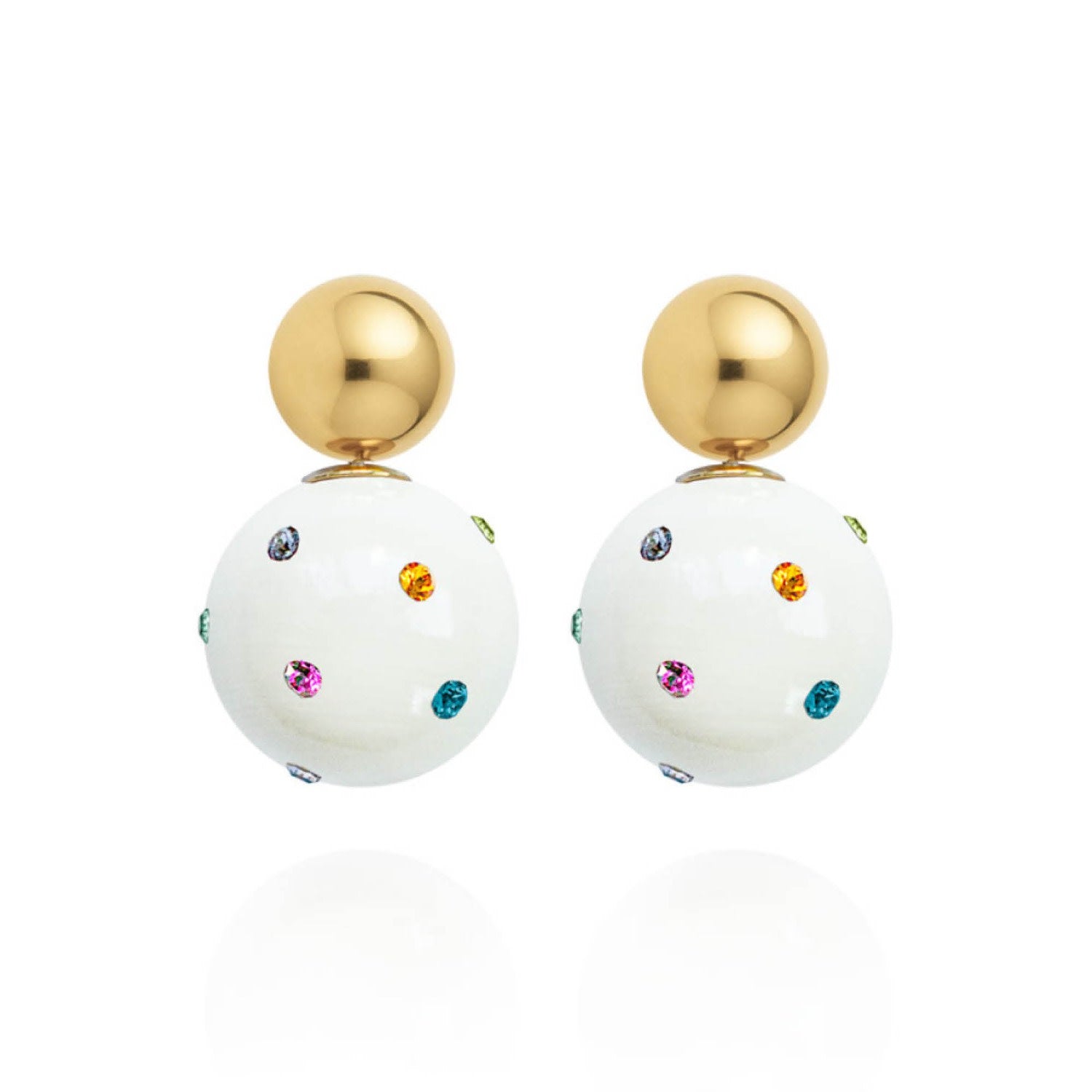 Lilou Earrings In Jet Cream