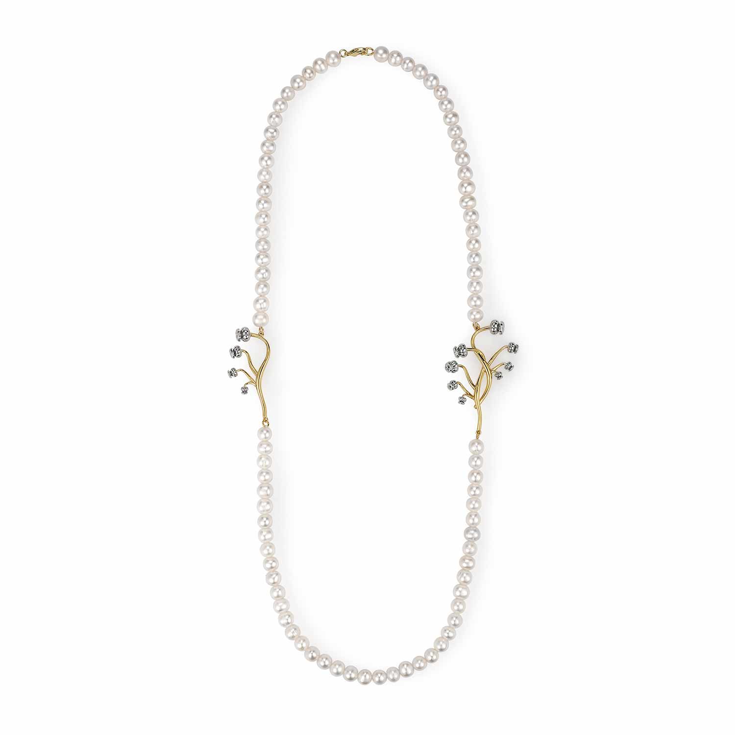 Lily Of The Valley Pearl Necklace
