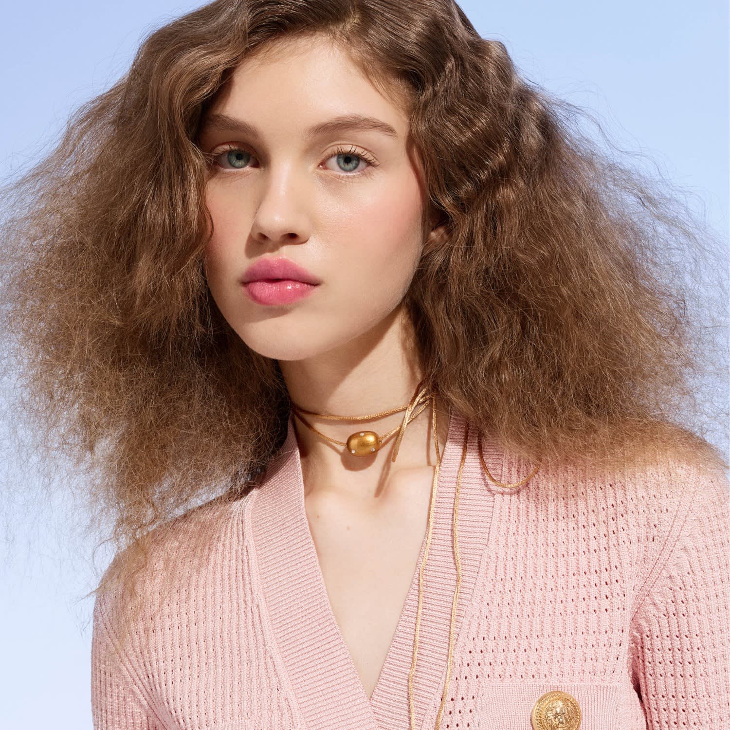 Lily Tie Necklace In Jet Ray