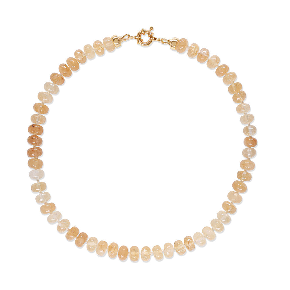 Limited Edition Chunky Golden Quartz Gemstone Necklace