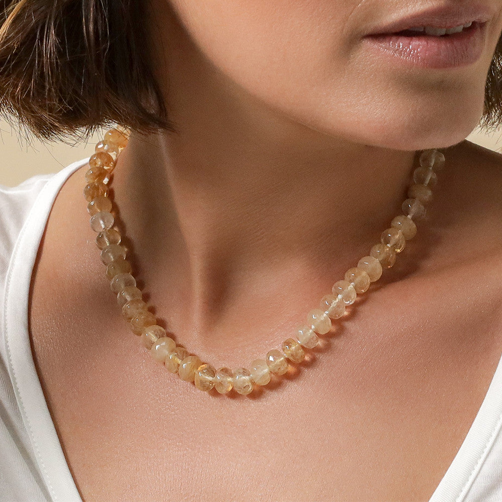 Limited Edition Chunky Golden Quartz Gemstone Necklace