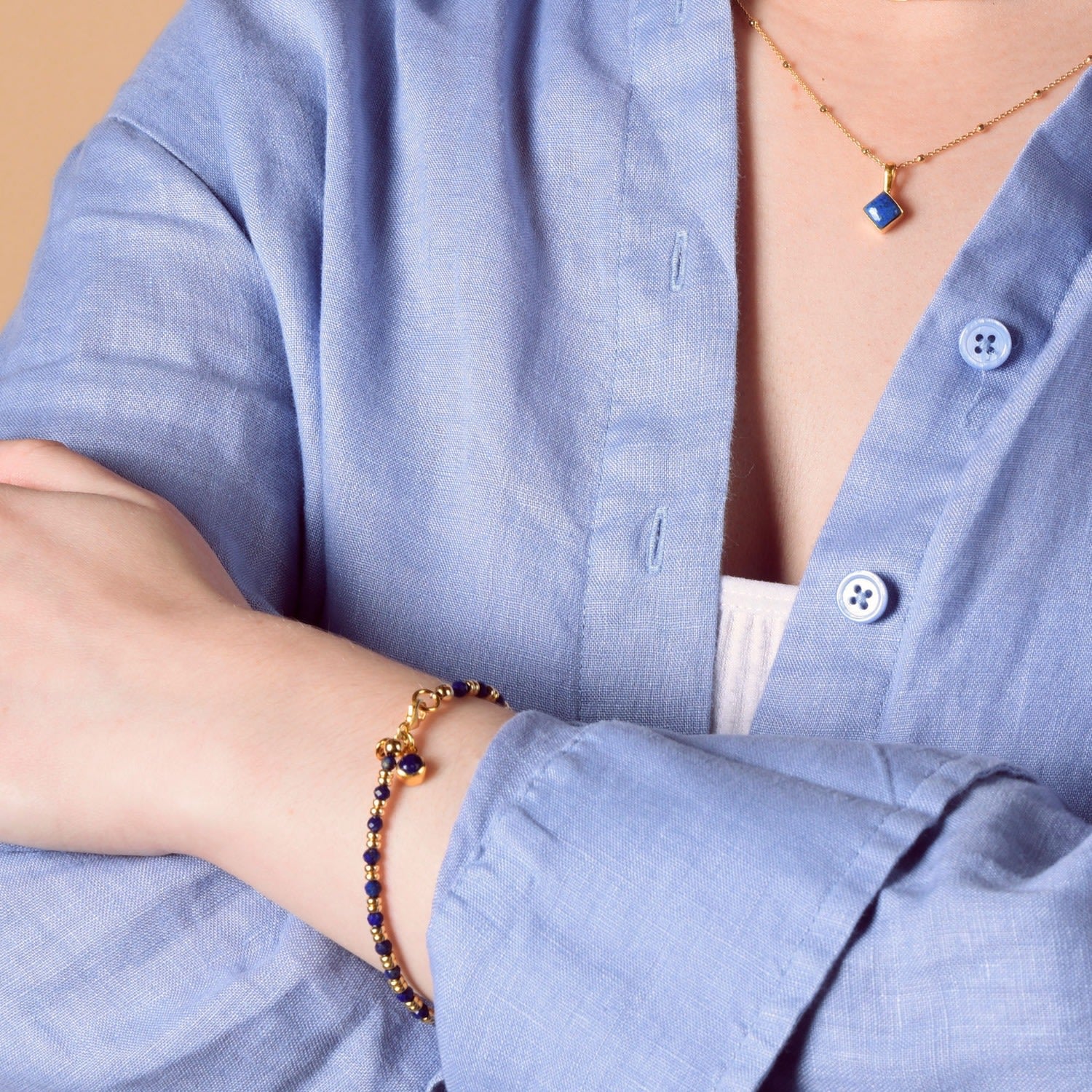 Linear February Birthstone Bracelet Amethyst Sterling Silver