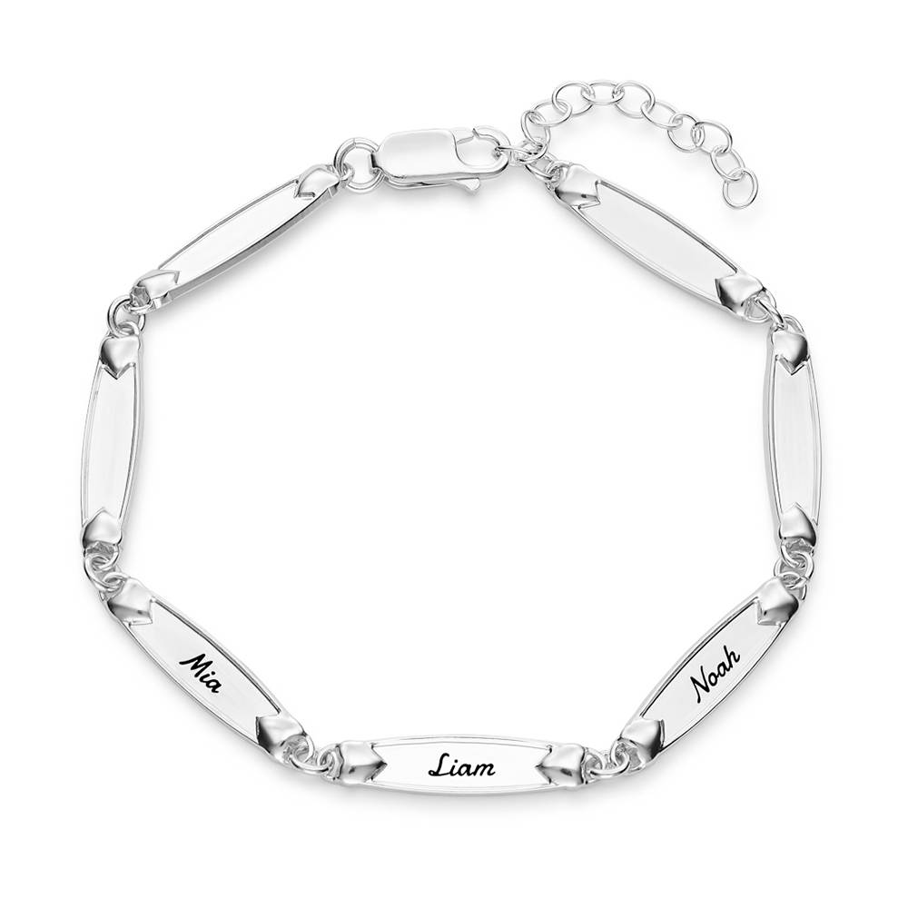 Link to My Heart Name Bracelet in Silver