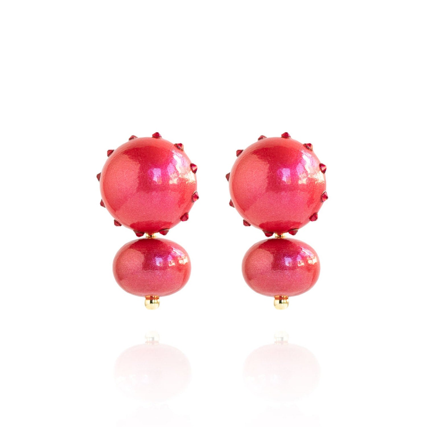 Livia Earrings In Coral Sunset