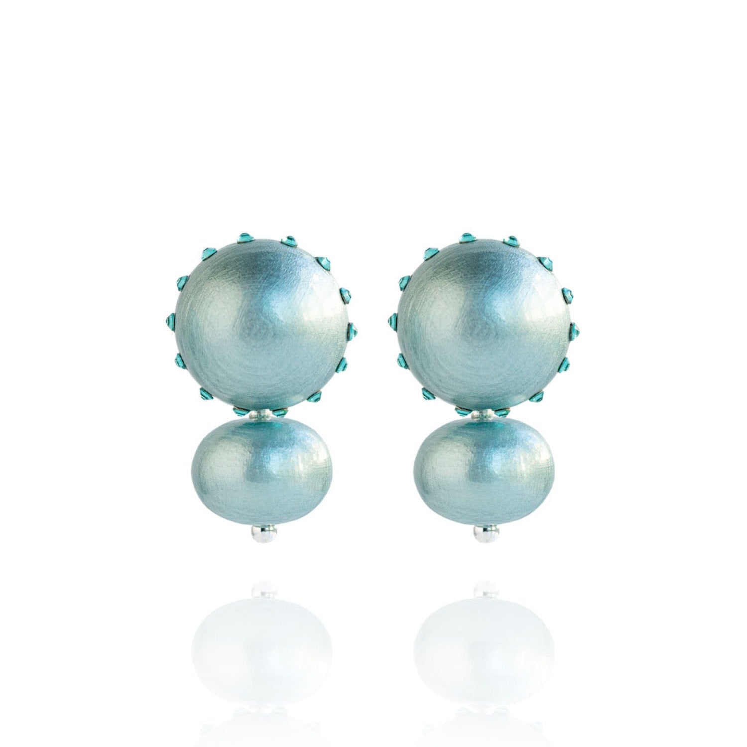 Livia Earrings In Aqua Blue