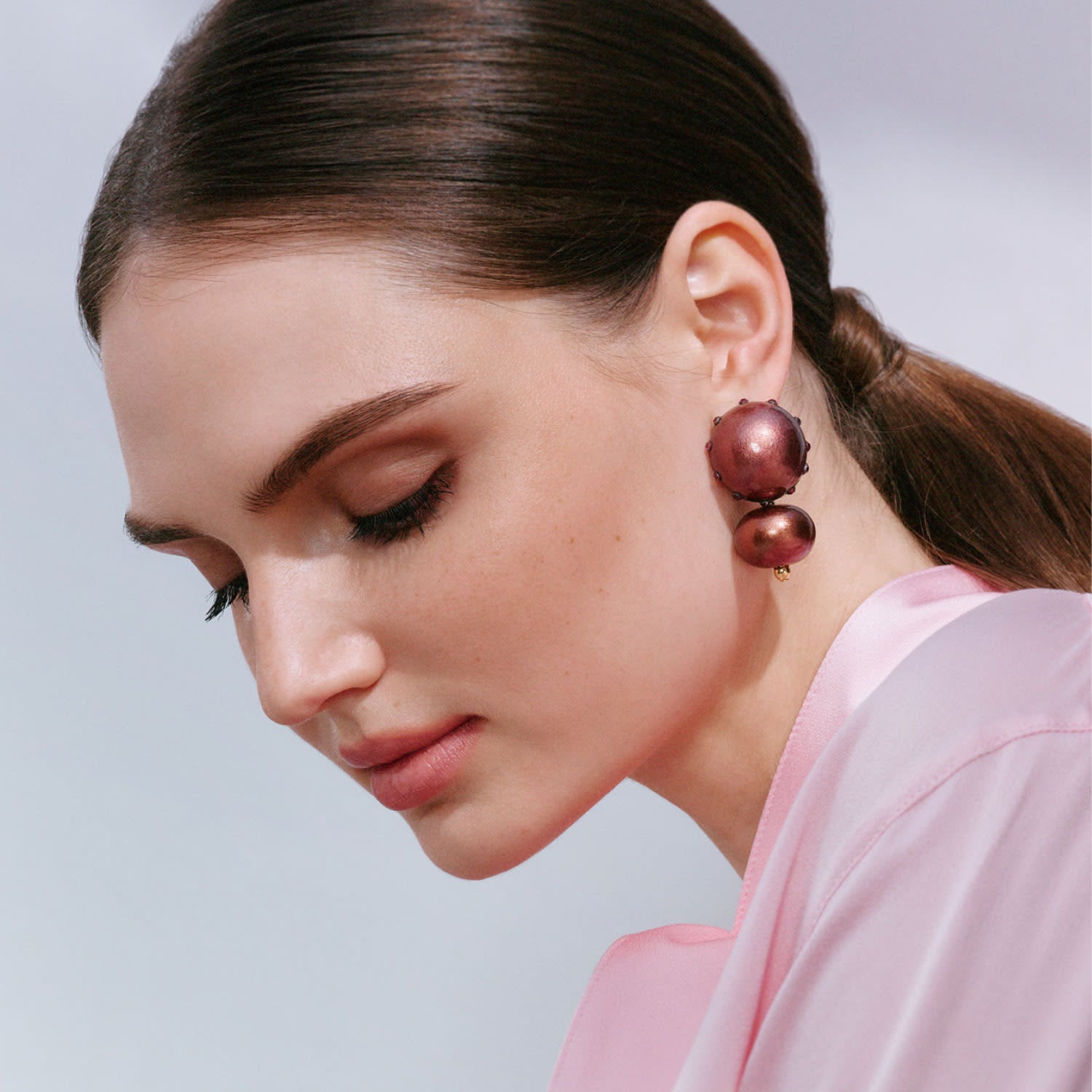 Livia Earrings In Chocolate Cherry