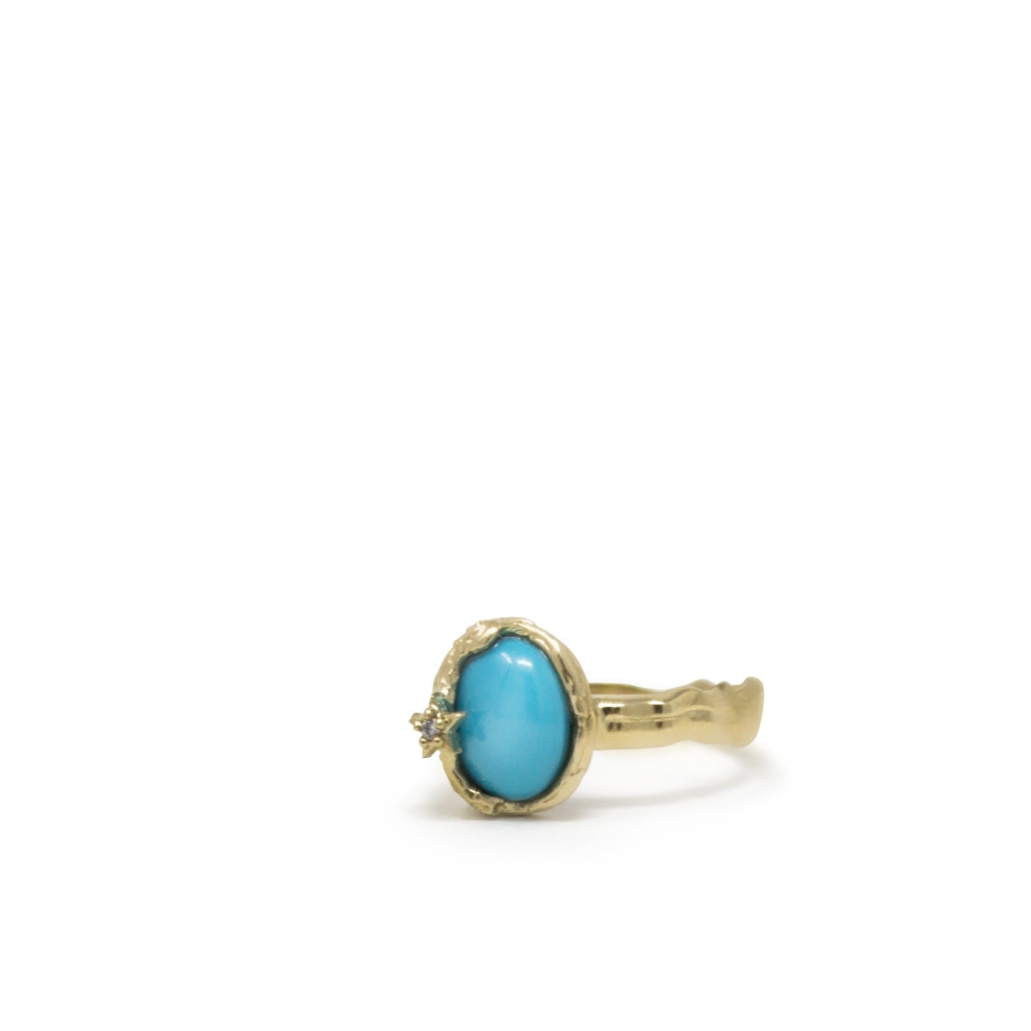 Ad Astra Gold-Plated Turquoise Ring