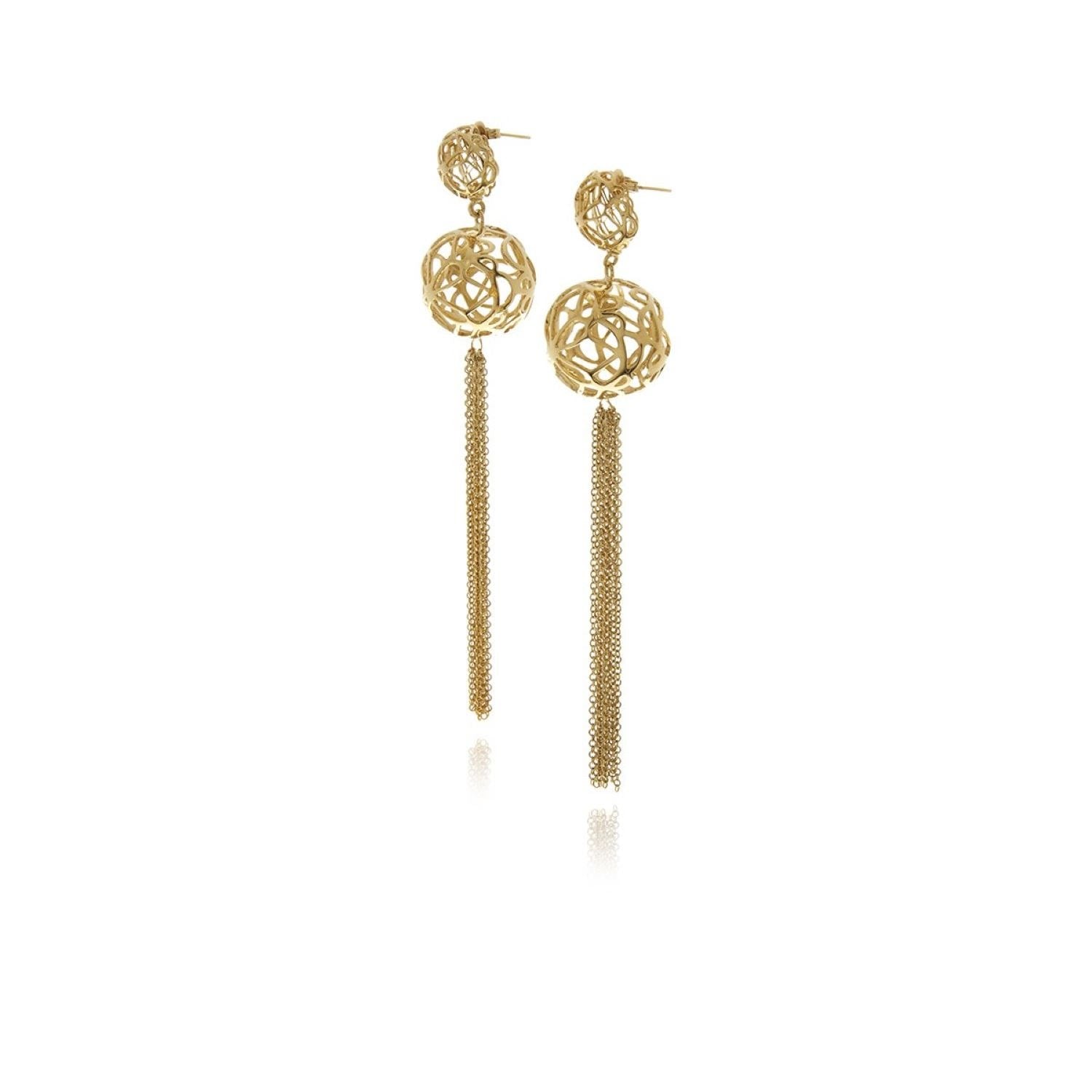 Signature Sphere Gold Earrings
