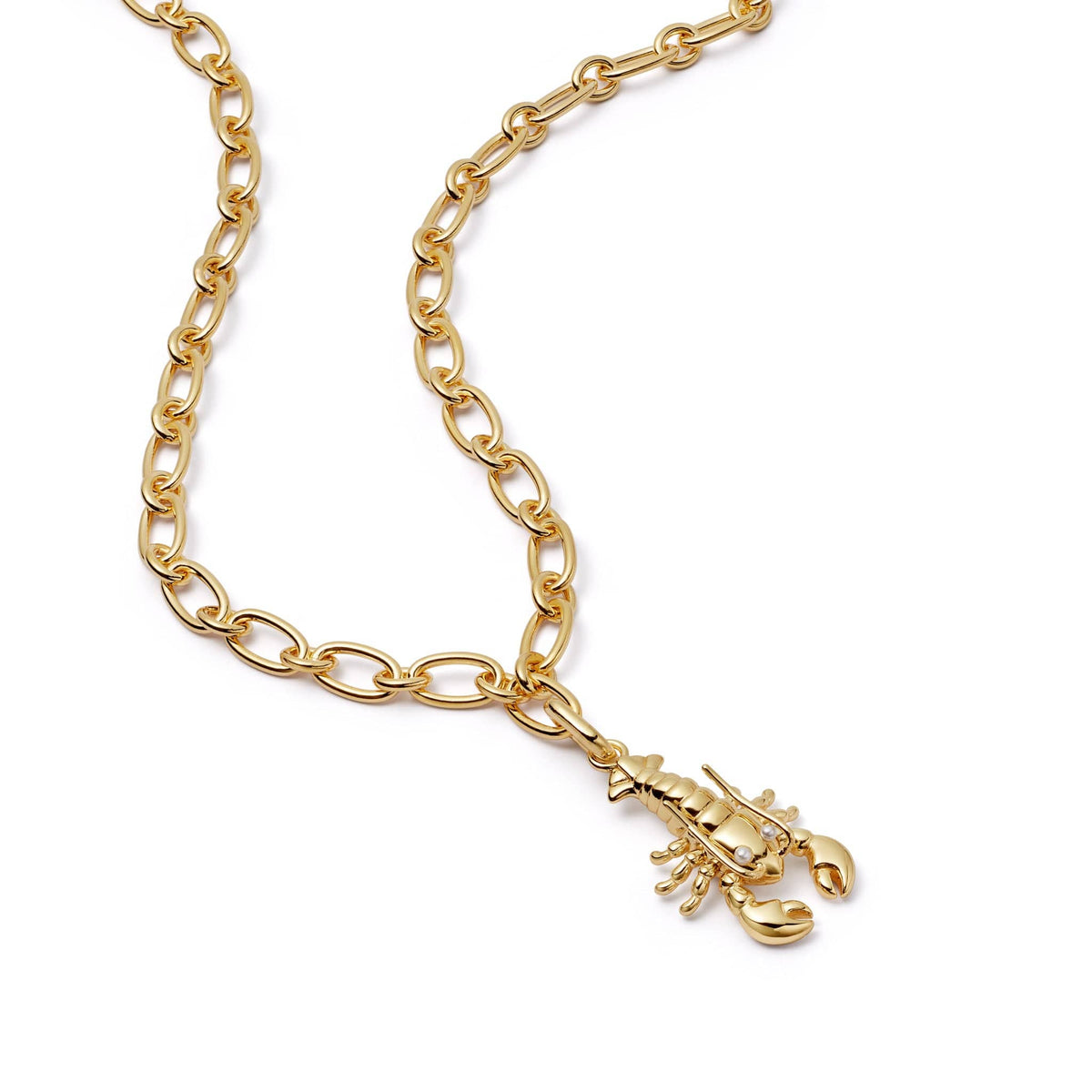 Lobster Chunky Chain Necklace 18ct Gold Plate