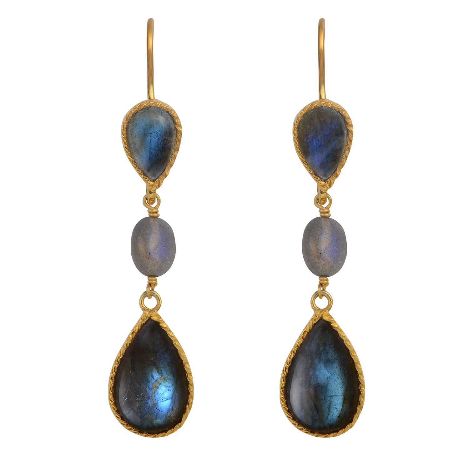 Lola Labradorite Teardrop Earrings