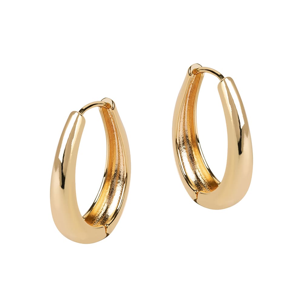 Lola Large Curve Hoop Earrings