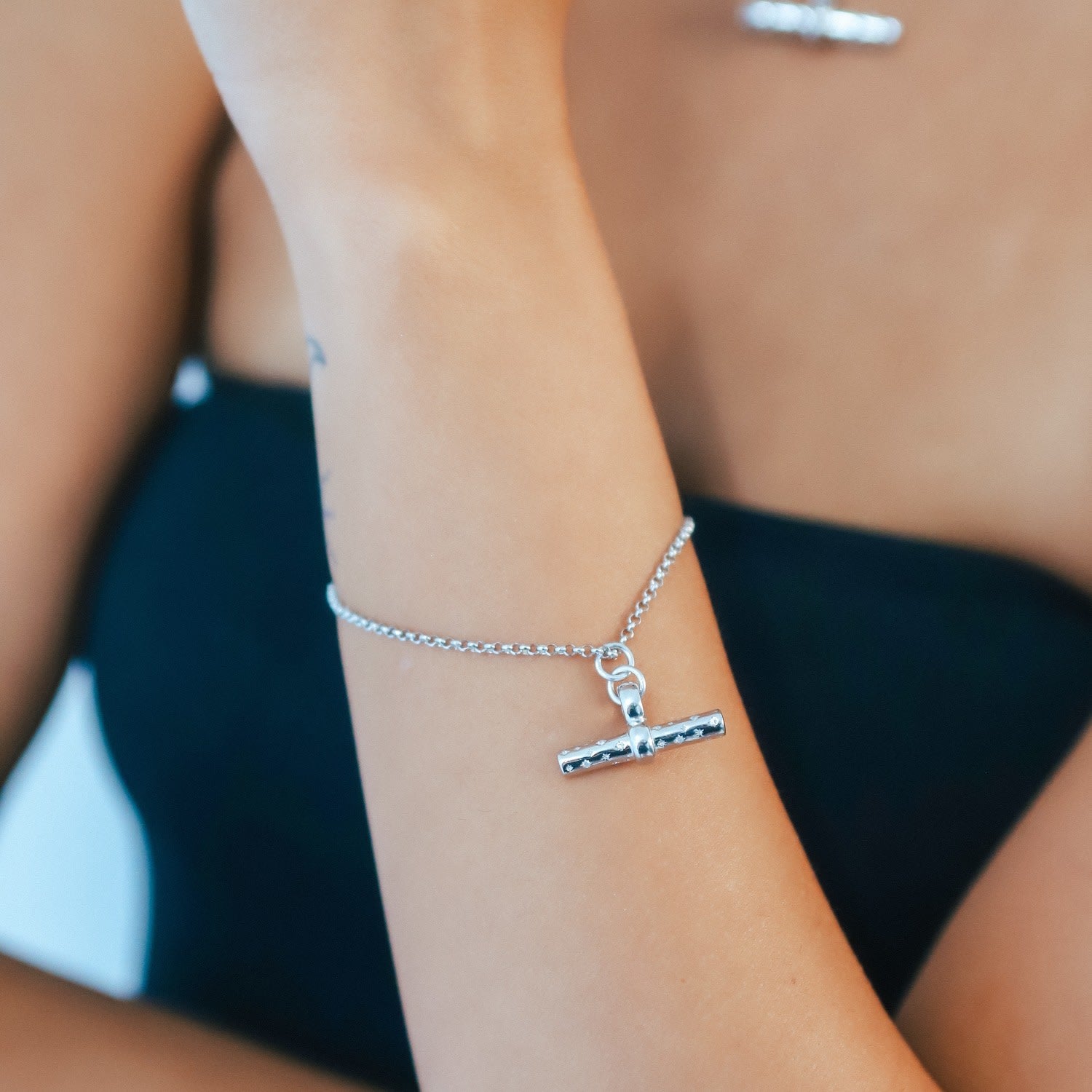 Lola T-Bar Bracelet - Sterling Silver