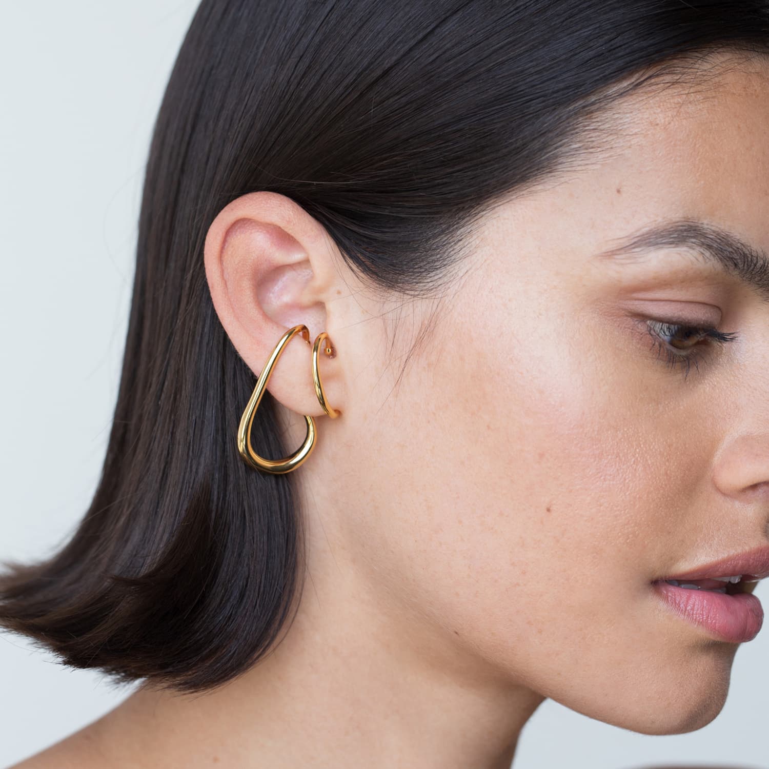London Ear Cuff Statement Climber Gold Unique Minimal Earring