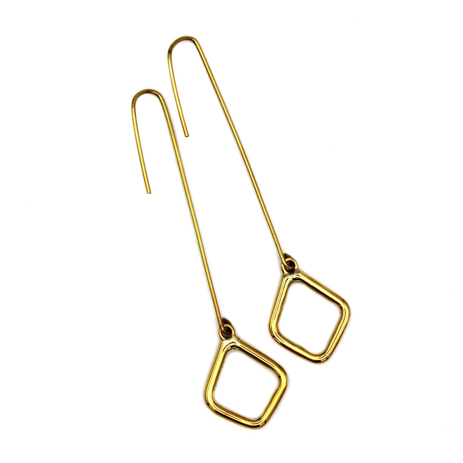 Long Diamond Earrings