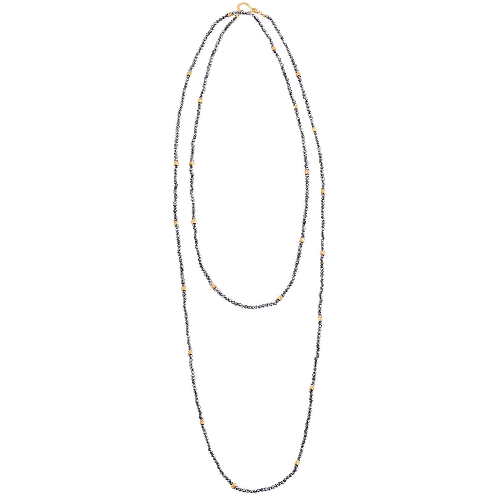 Long Necklace Strand - Black Spinel