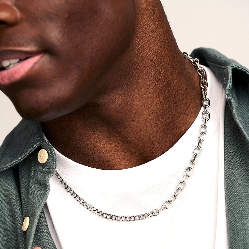 Asymmetric Chunky Chain Necklace