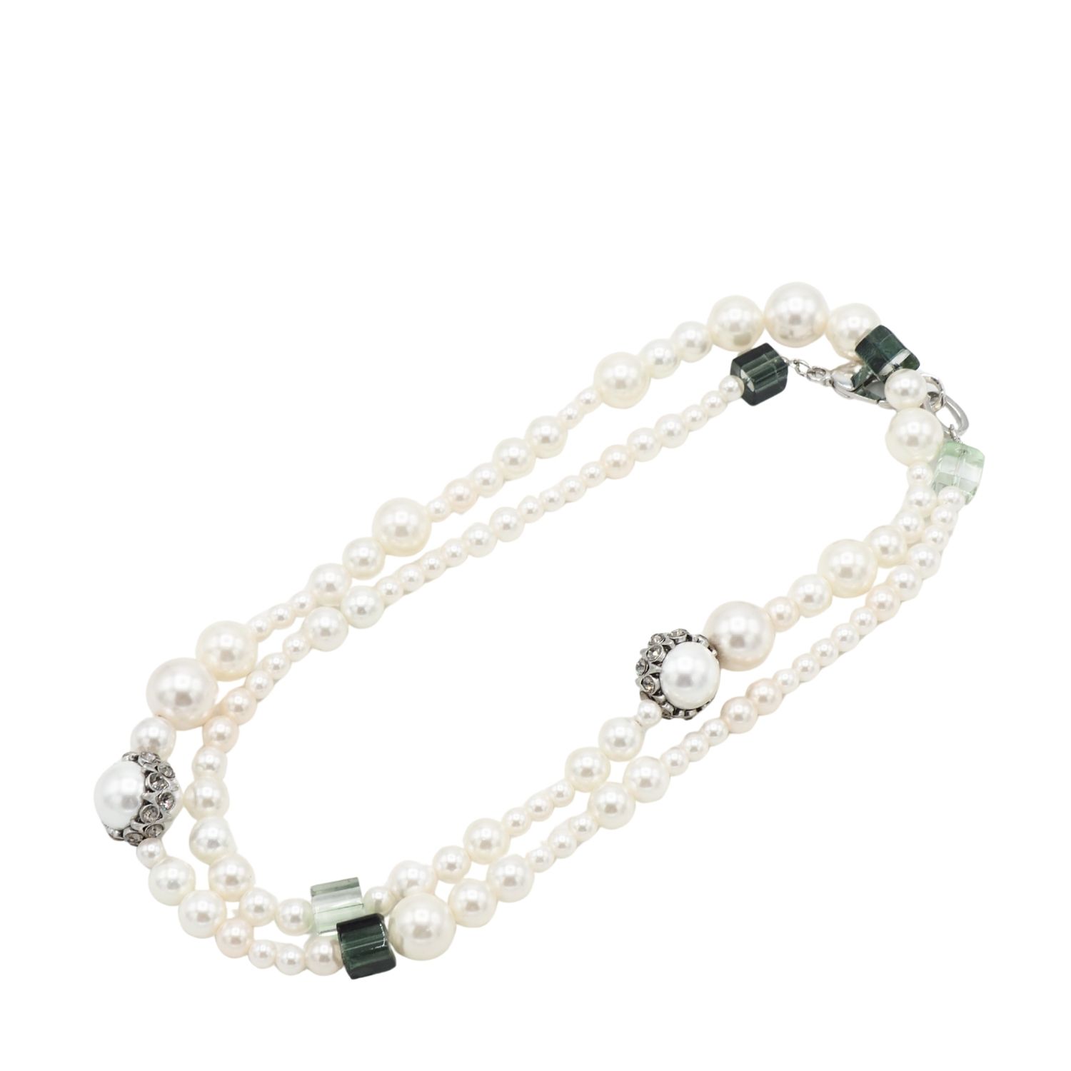 Long Valentina Necklace - Green