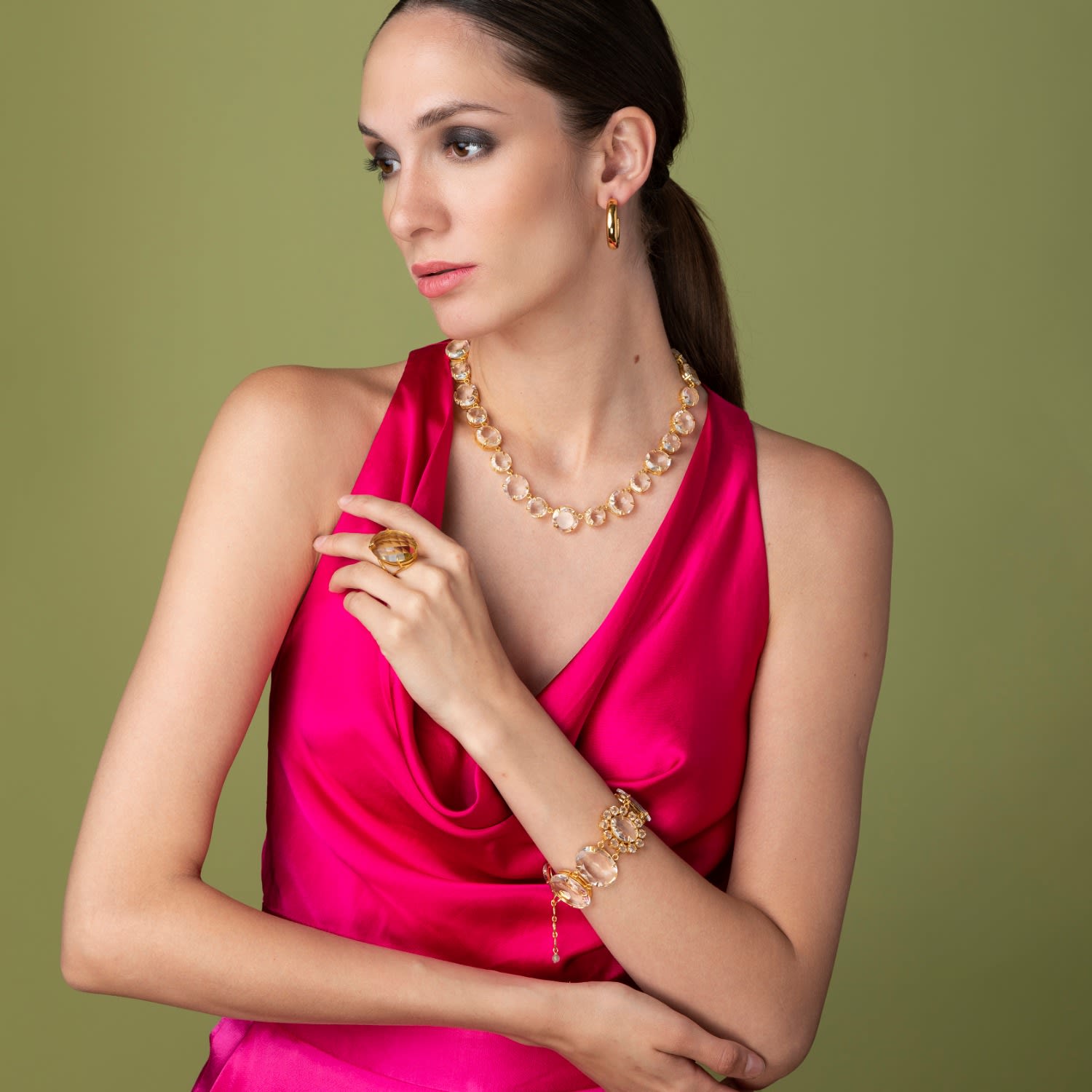 Loretta Small Hoops Gold