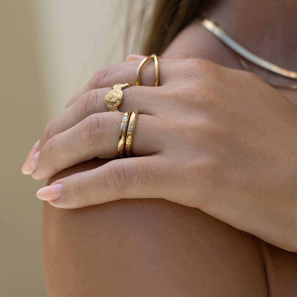 Lori Gold Ring Stack