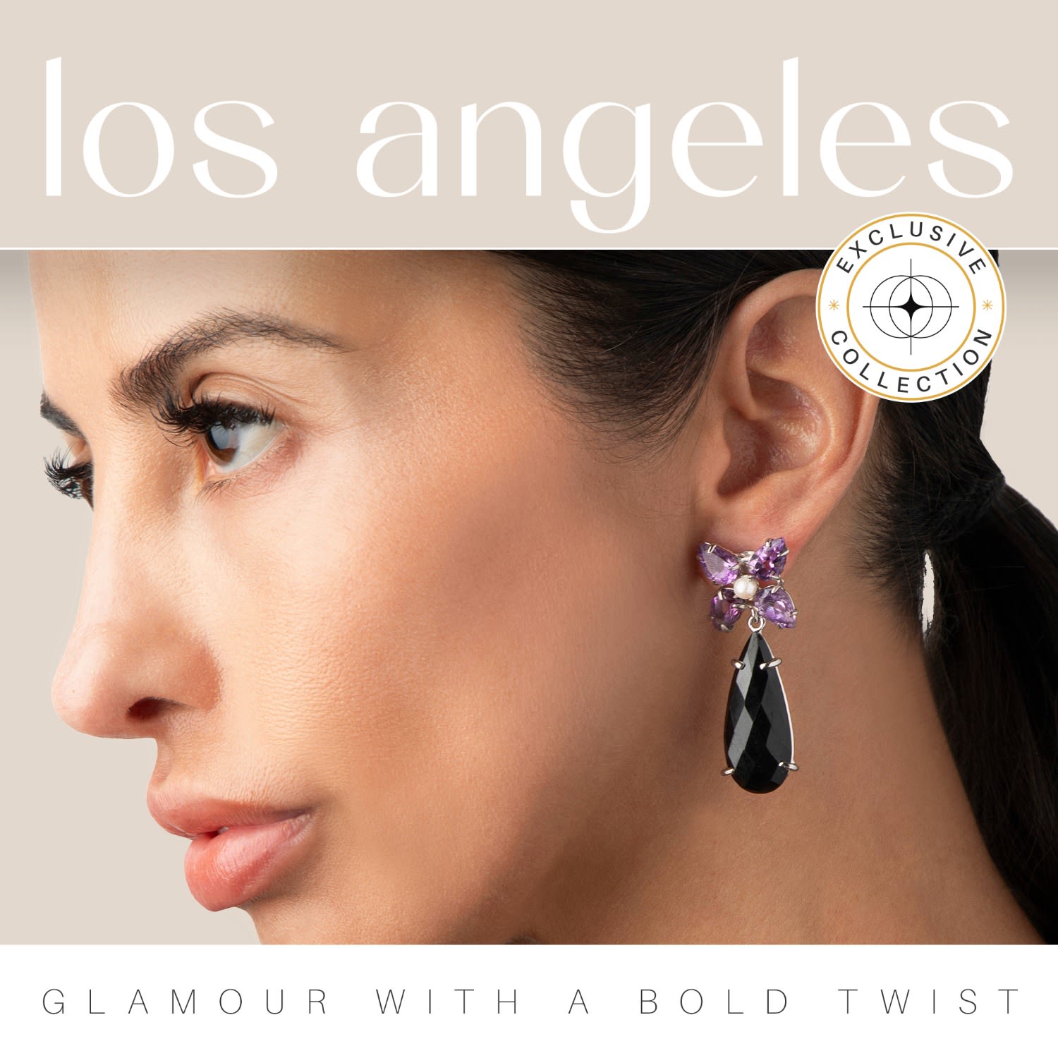 Los Angeles Earrings Push Back